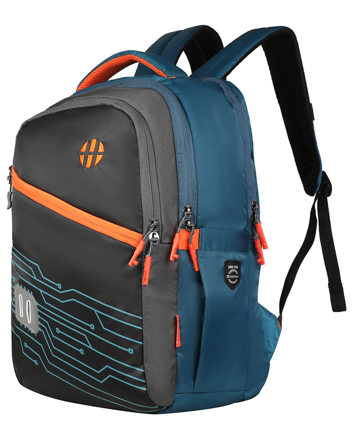 HARISSONS Virtual Imperial blue Orange school & college Backpack for men & woman.(Age-9 to 12 Year-18 Inches)-image-22