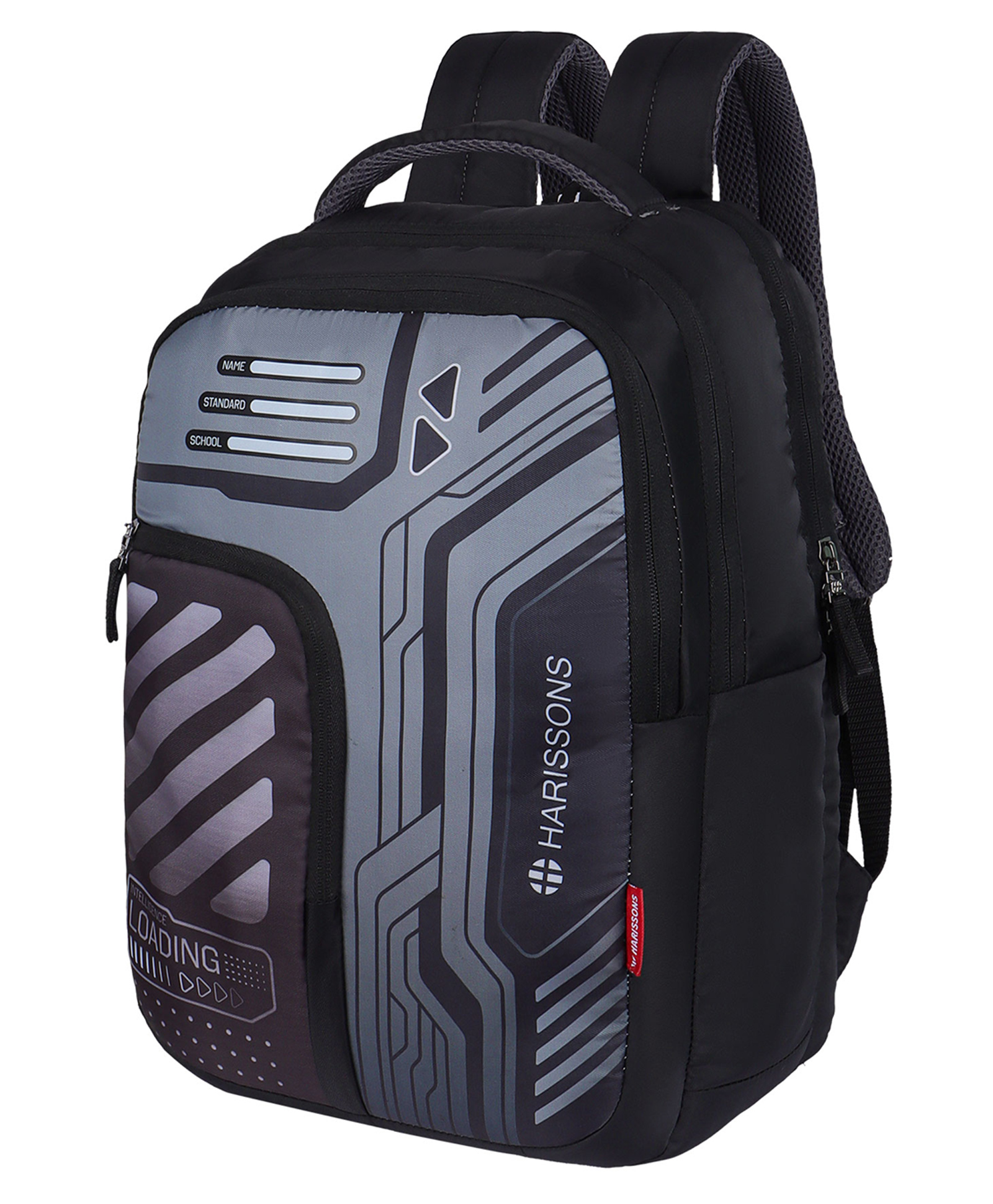 HARISSONS Gimik Black Grey Futuristic Design for Kids & Teens Smart School Backpack (Age-9 to 12 Year-Height 18 Inches)-picture-13