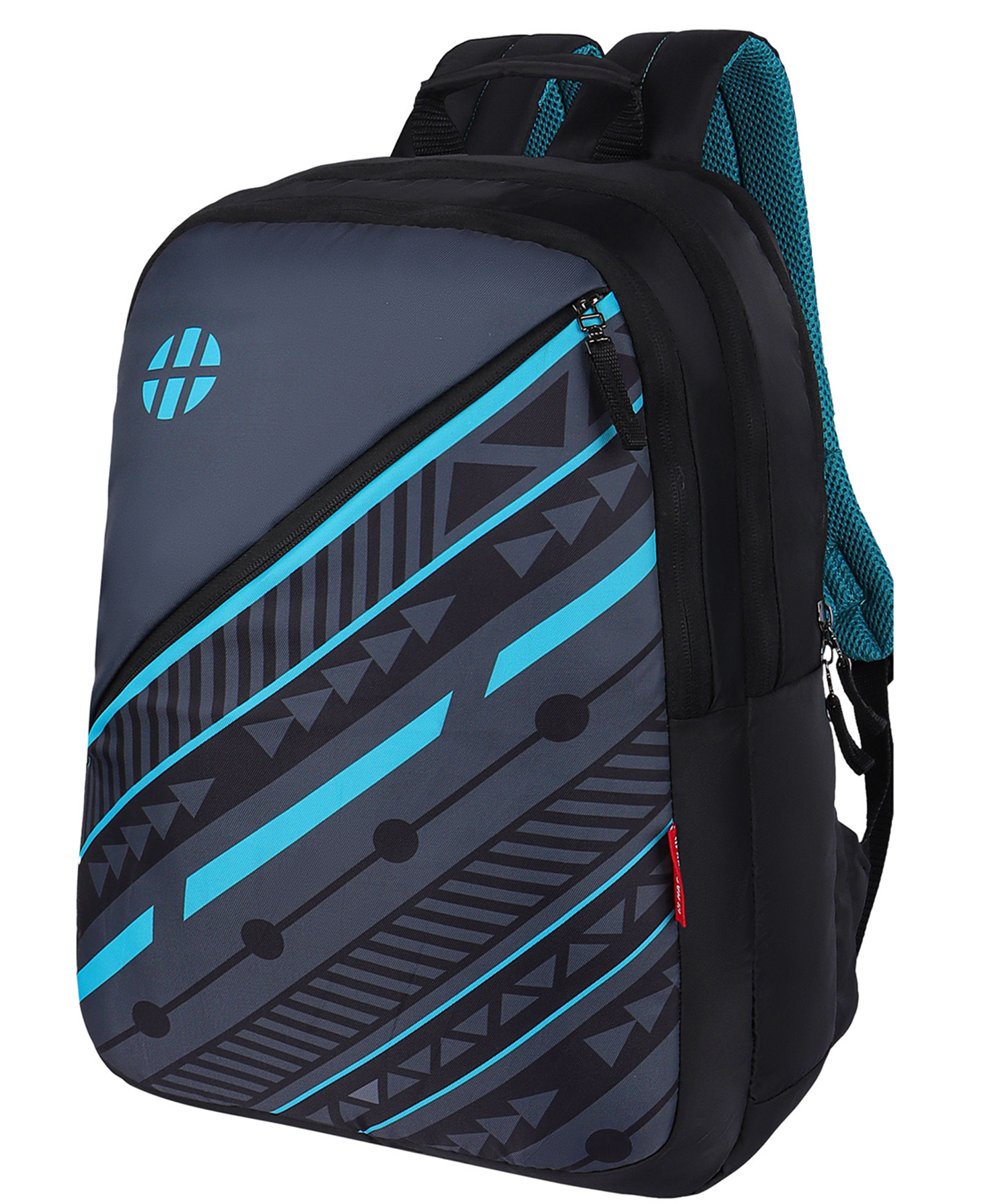 HARISSONS Linq Black Teal Lightweight School Backpack Ideal for Students. (Age-6 to 9 Year- Height 18 Inches)-image-4