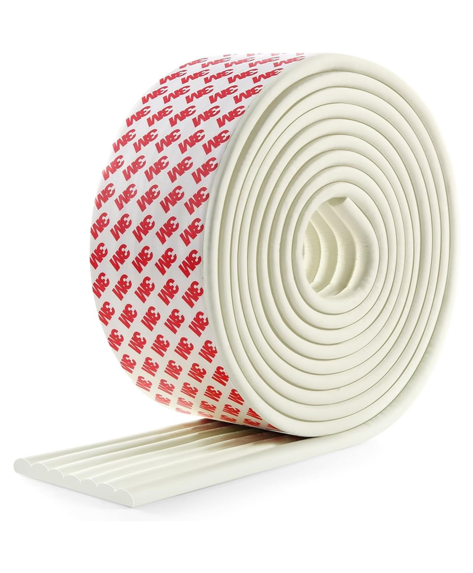 Kids Station Edge Protector for Baby Safety 5m W-Shape Rubber Guard for Sharp Corners & Edges - BPA Free (Off-White)-image-37