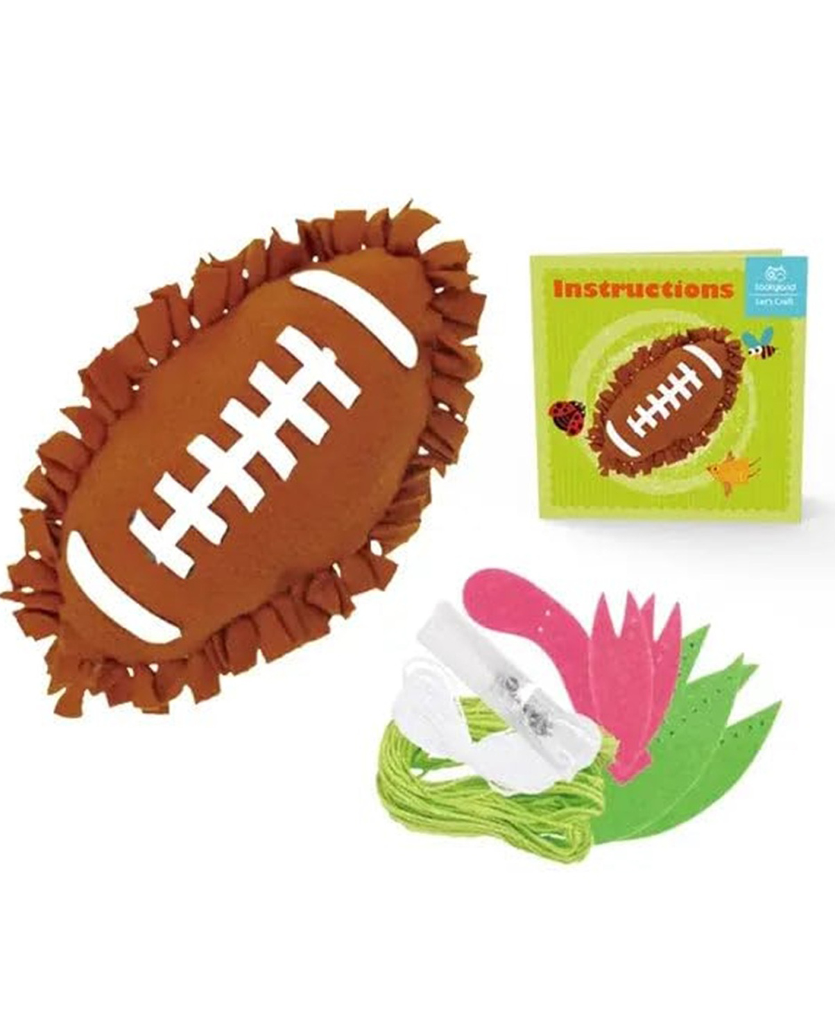 Eduspark Let's Craft Knot a Rugby Kit for Kids | DIY Soft Toy Making Kit No-Sew Plush Ball Craft Activity Creative Gift | Make Your Own Rugby Toy-picture-20