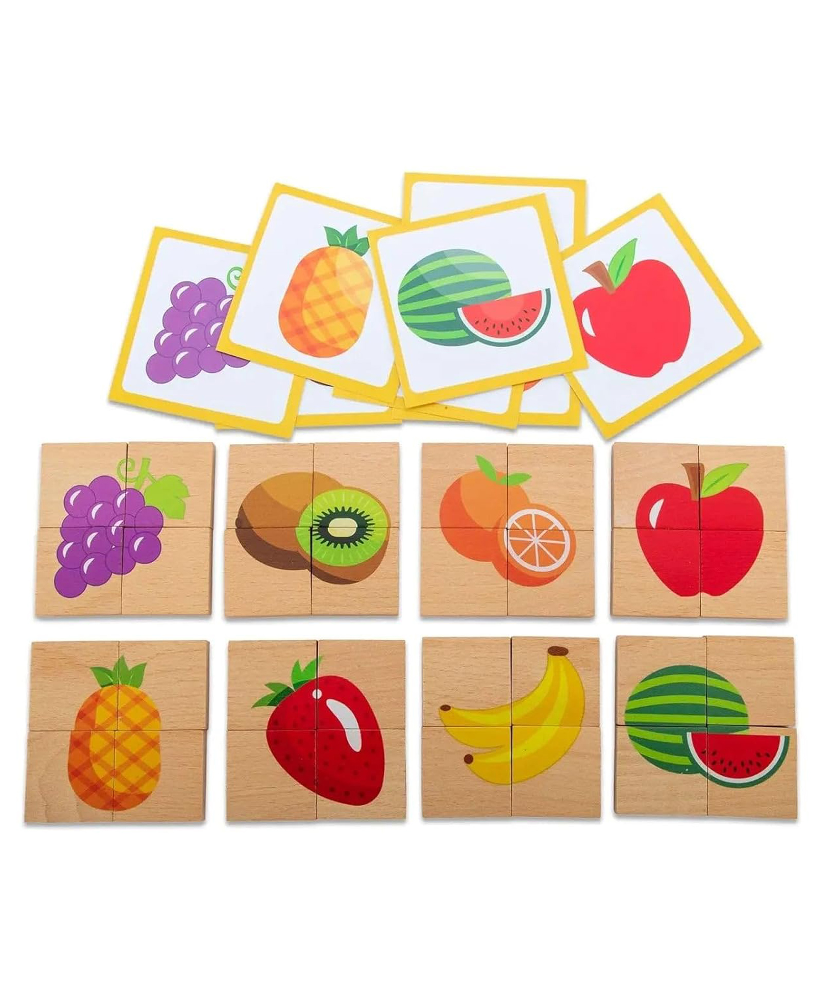 Eduspark Fruits My First Puzzle| Wooden Educational Toy for Toddlers & Preschoolers | Montessori Matching Puzzle Game for Kids | Early Learning Toy for Fruit Recognition-image-38