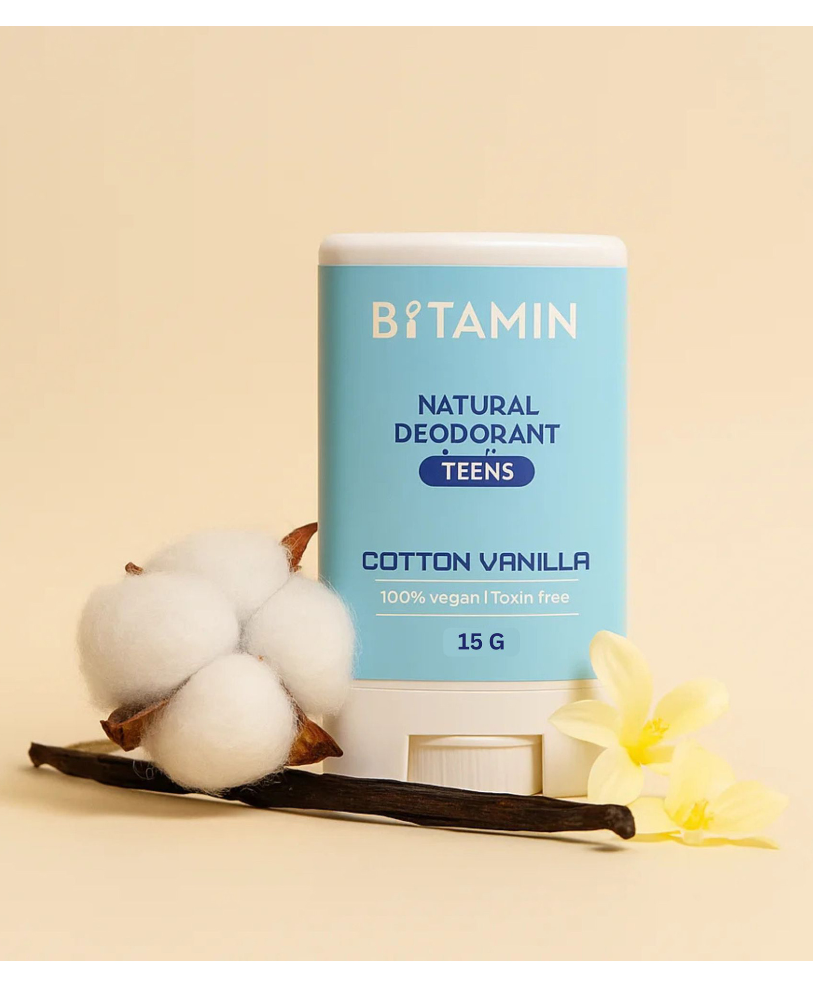 BITAMIN - Cotton Vanilla Teen Deodorant- 15 g-image-25