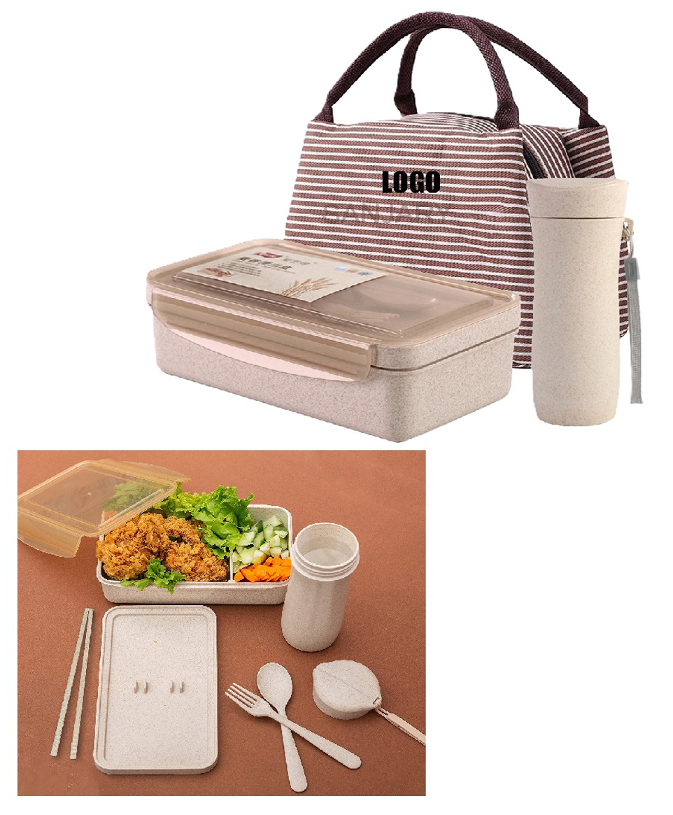 SANJARY Lucky Lunch Box With bottle Spoon 1300ml Color Design May Vary-picture-23