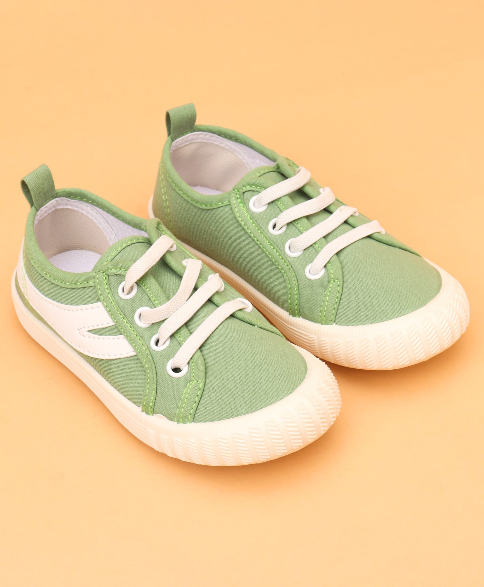 Cute Walk by Babyhug Lace Up Casual Shoes - Green-image-27