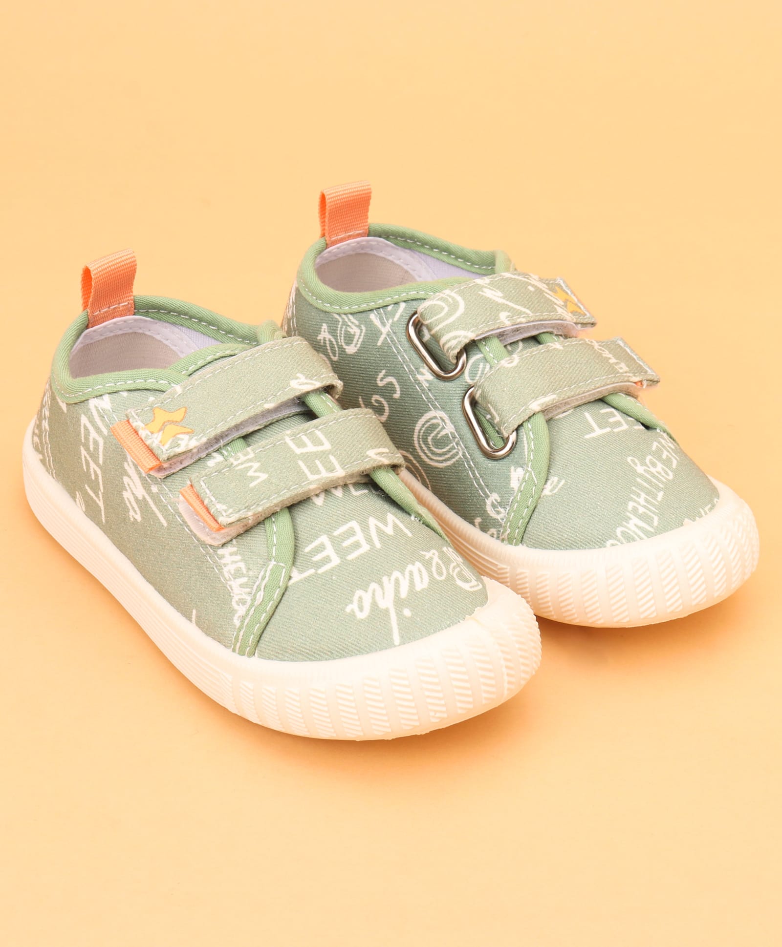 Cute Walk by Babyhug Velcro Closure Text printed Casual Shoes - Green-picture-13