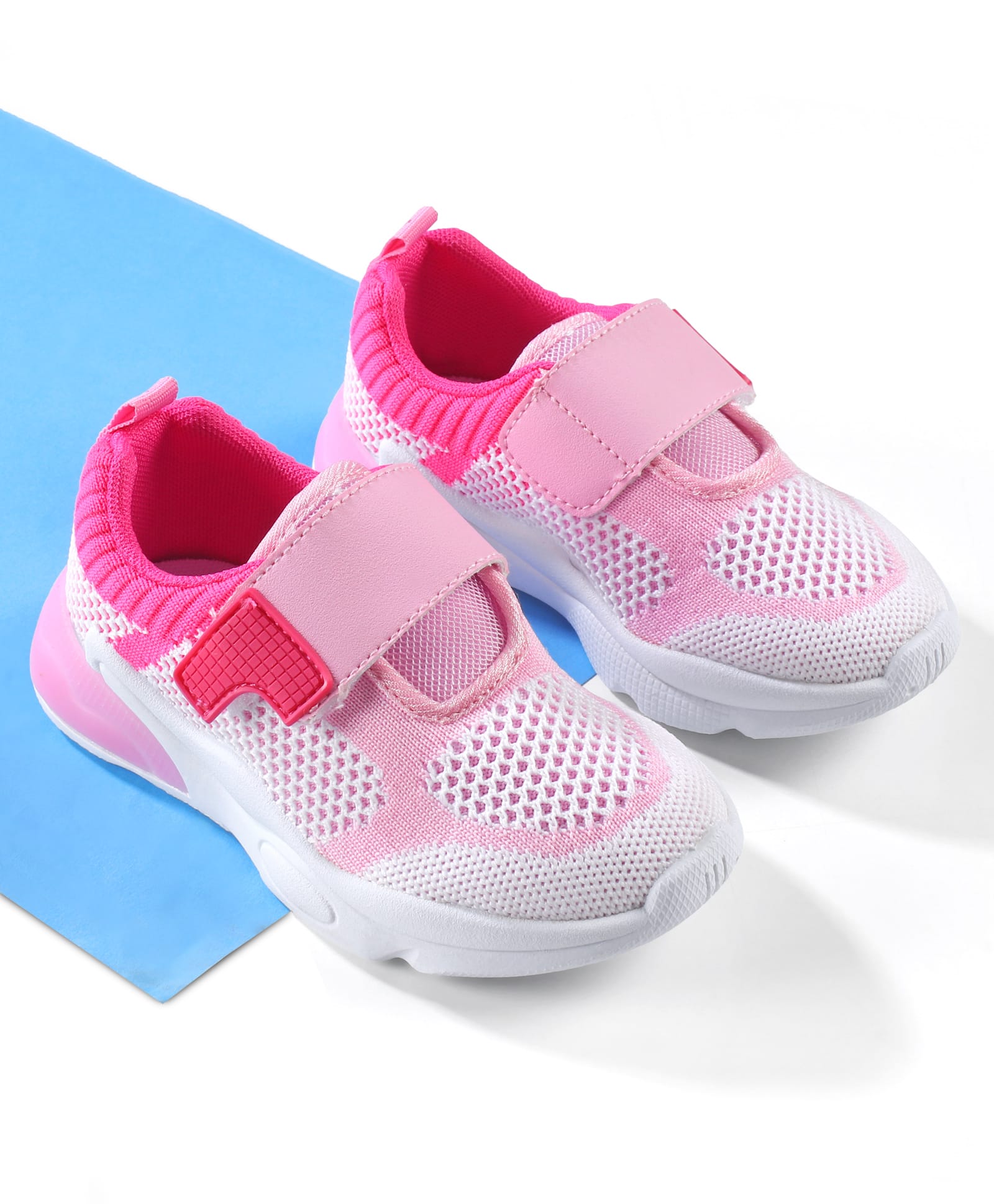 Cute Walk by Babyhug Velcro Closure Sneakers - Pink-image-45