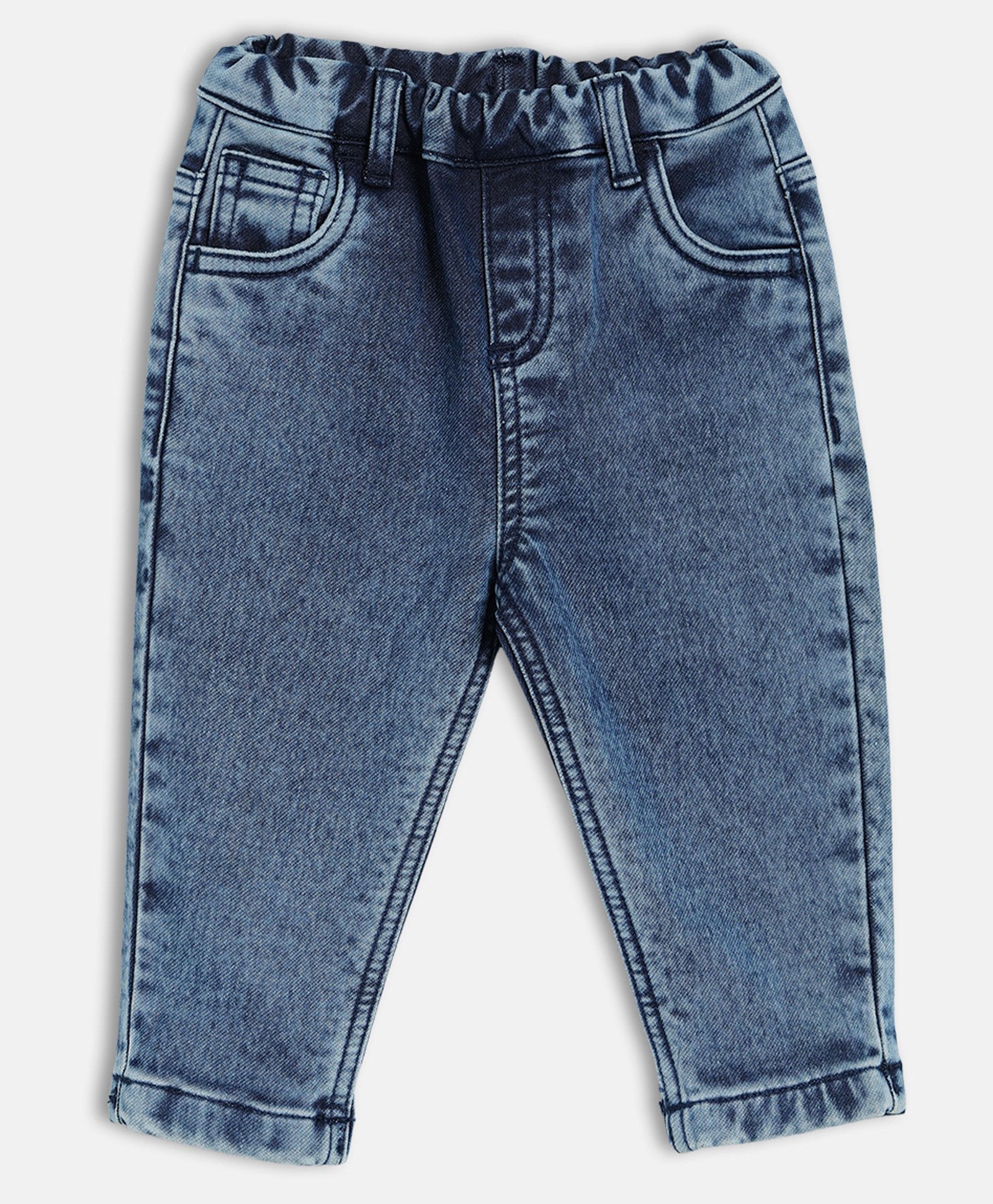 MINI KLUB Cotton Woven Washed Jeans - Blue-picture-39