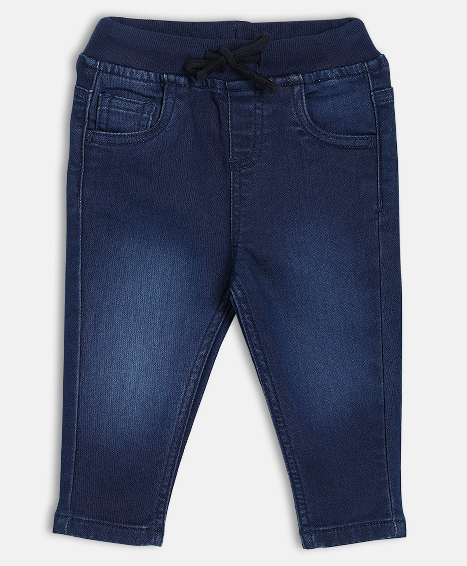 MINI KLUB Cotton Woven Solid Jeans - Blue-image-48