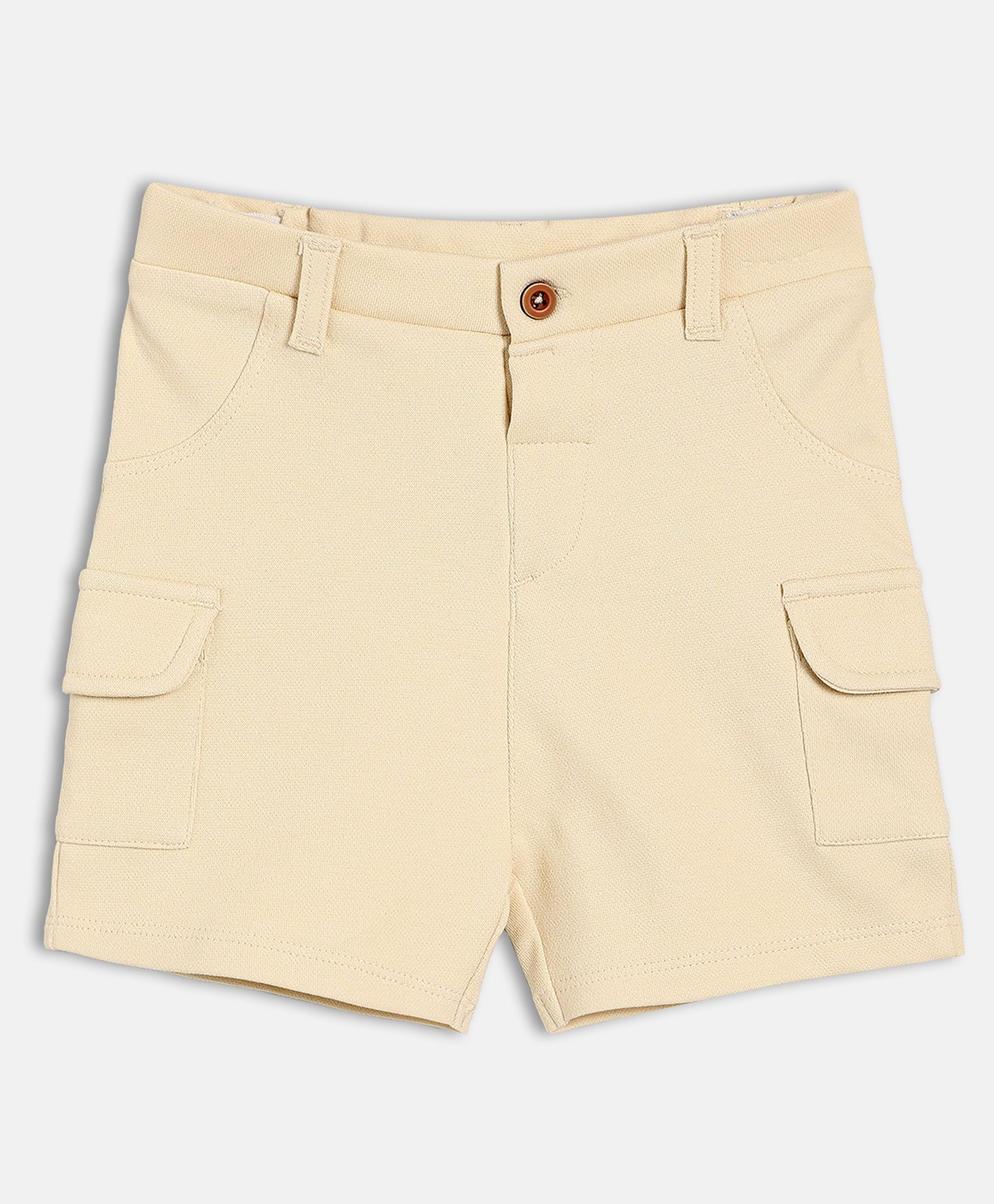 MINI KLUB Cotton Woven Solid Shorts - Beige-picture-27