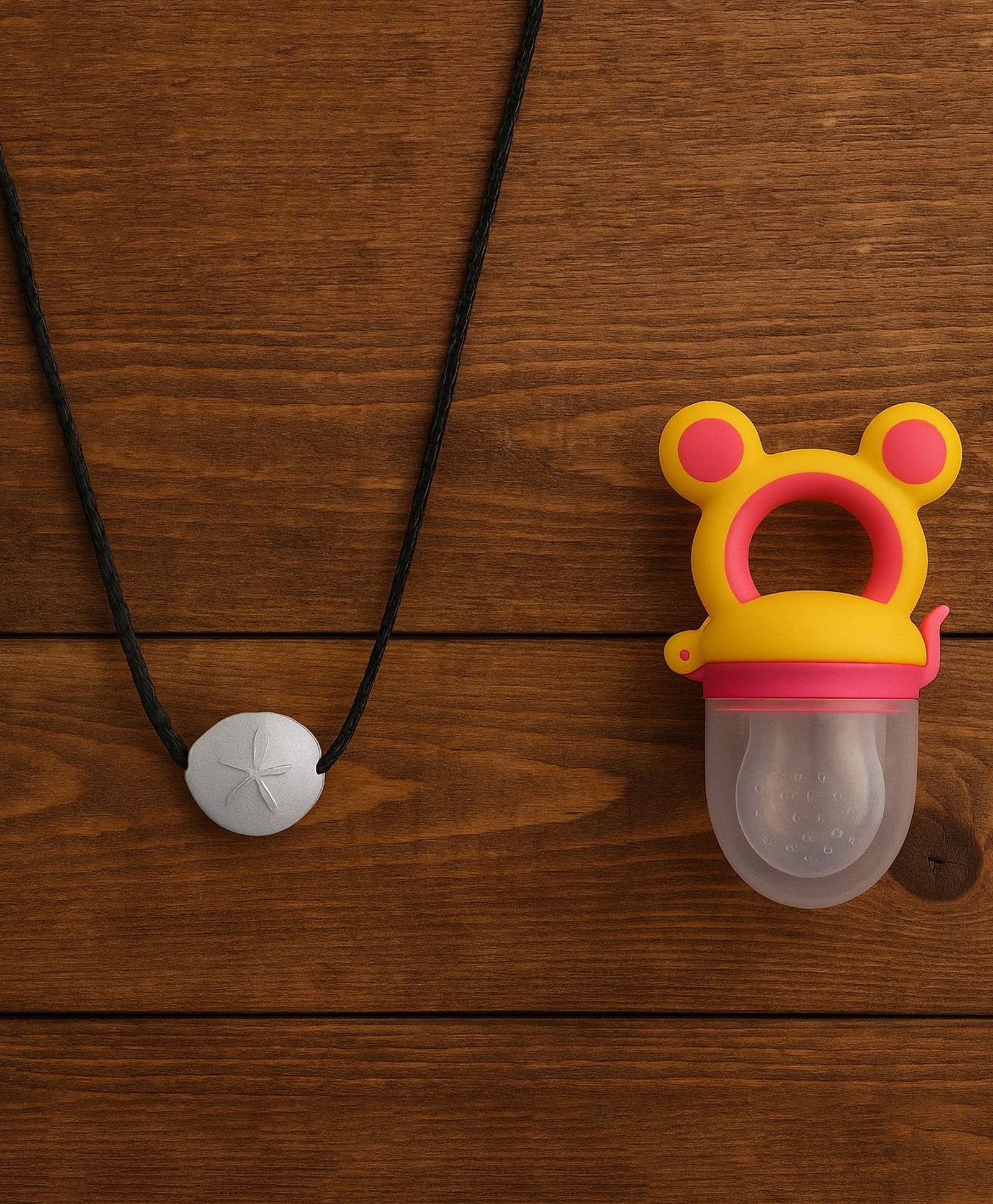 Badal Kidz Moti with Thread for Teething Babies & Oral Care ,Original Tilismi Moti for Baby Teething Pain & 1 Mickey Fruit Nibbler, Beed Moti Pair, Newborn Baby Teether for Teething Pain - Pink-picture-20