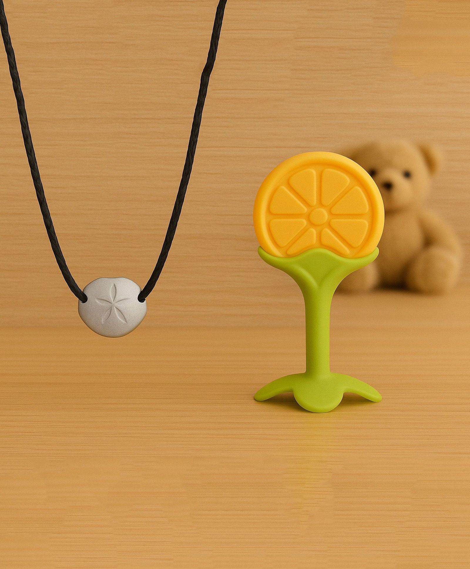 Badal Kidz Moti with Thread for Teething Babies & Oral Care ,Original Tilismi Moti for Baby Teething Pain & 1 Standing Tree Teether, Beed Moti Pair, Newborn Baby Teether for Teething Pain - Orange-image-41