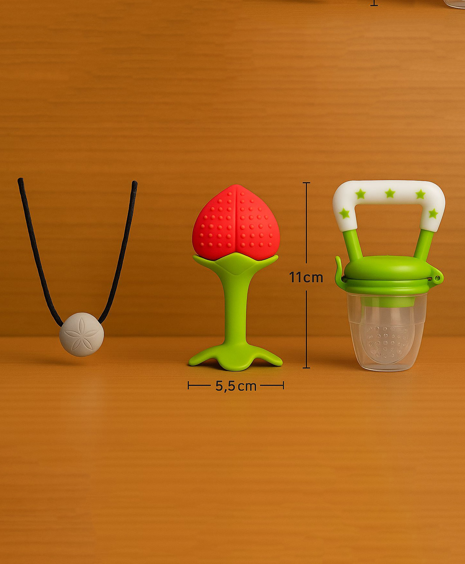 Badal Kidz Presents Combo For 3+ Months Baby To 1+ Year Old Babies Which Includes 1 Tlismi Moti , 1Teether and 1 fruit feeder - Multicolour-picture-12