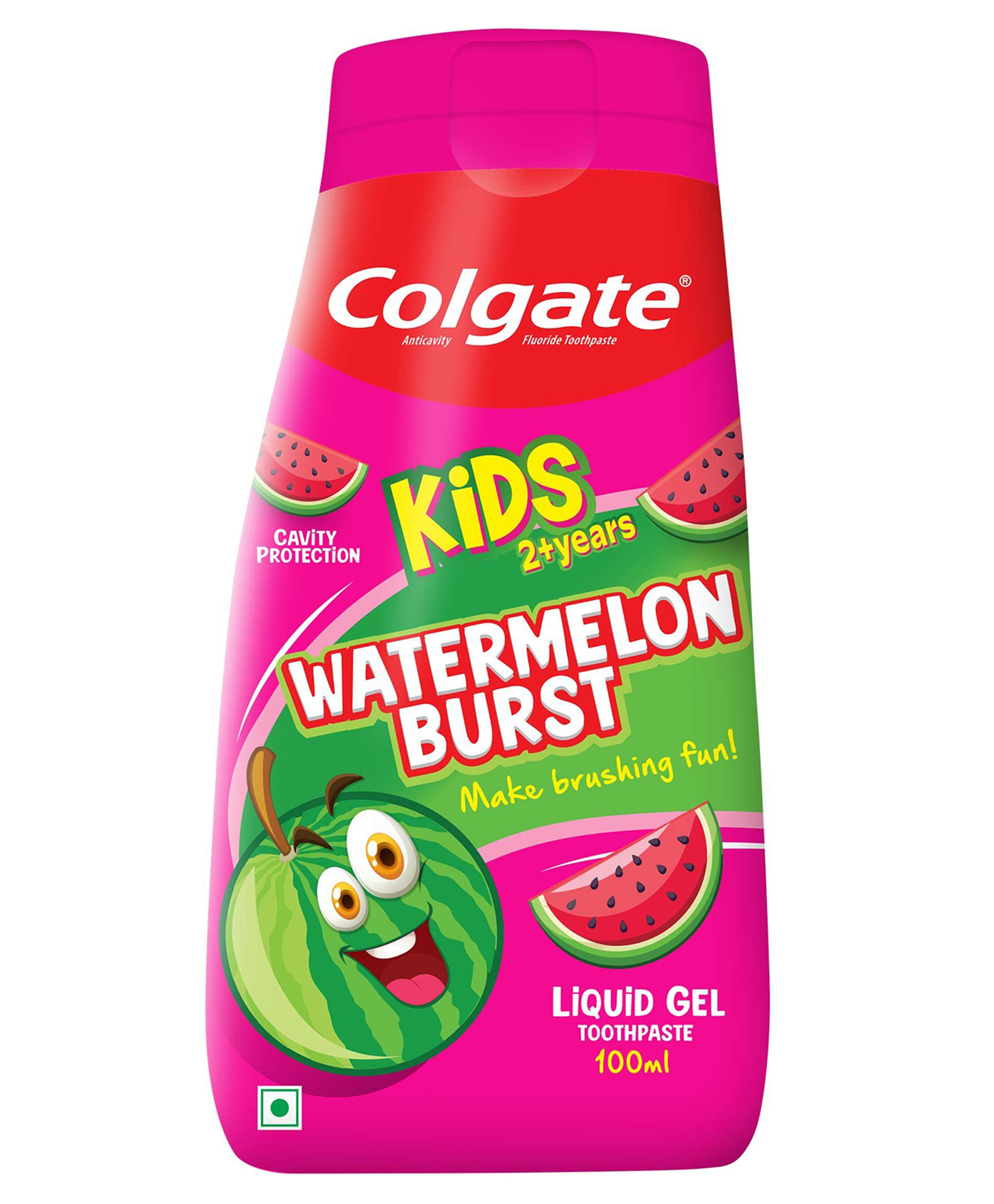 Colgate Baby Kids Fun Squeeze Toothpaste Yummy Watermelon Flavour Easy Grip - 100 ml-image-34
