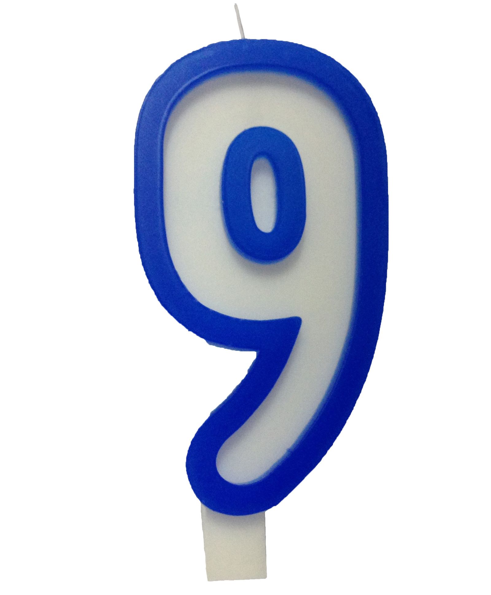 Funcart Number Nine Candle - Blue & White-picture-18