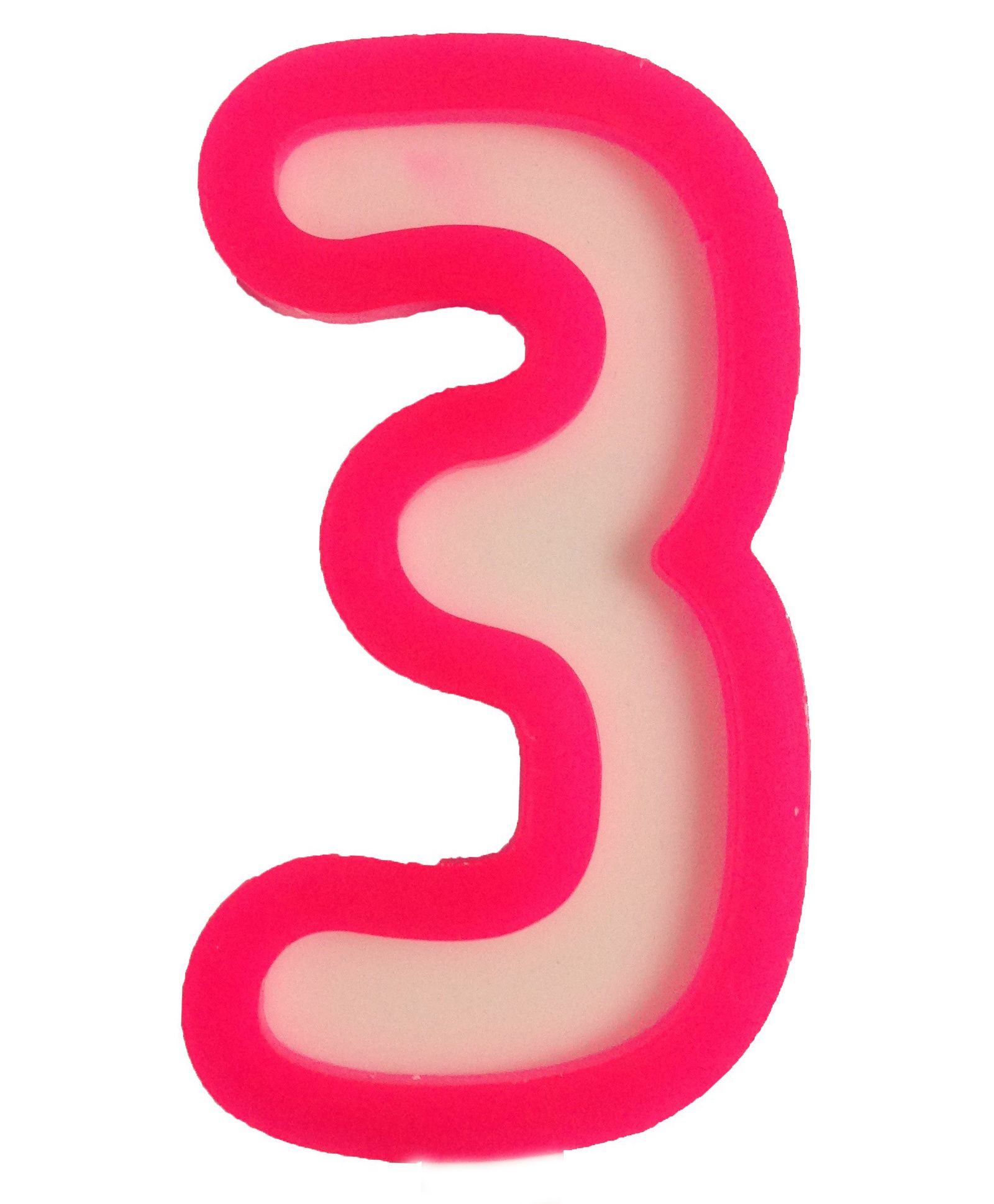Funcart Number Third Candle - Pink & White-picture-14