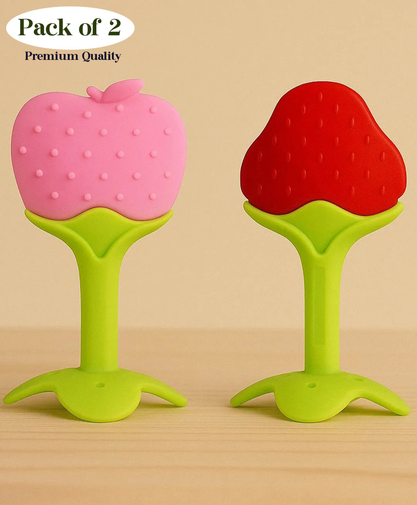 Luvlittle Silicone BPA Free Natural Tree Shape Teether 100% Bpa Free Non Toxic - colour and design may vary (Pack of 2)-image-44