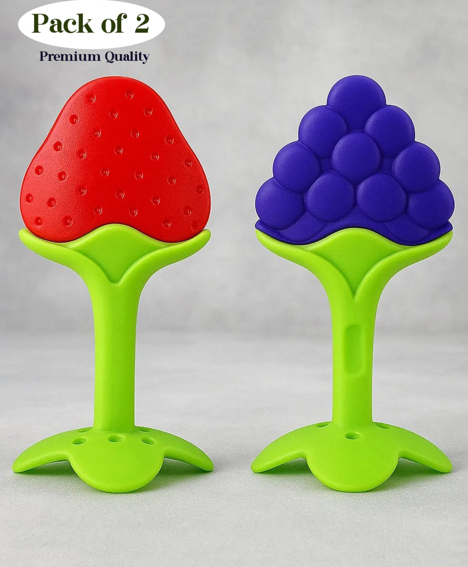 Luvlittle Silicone BPA Free Natural Tree Shape Teether 100% Bpa Free Non Toxic - colour and design may vary (Pack of 2)-image-45
