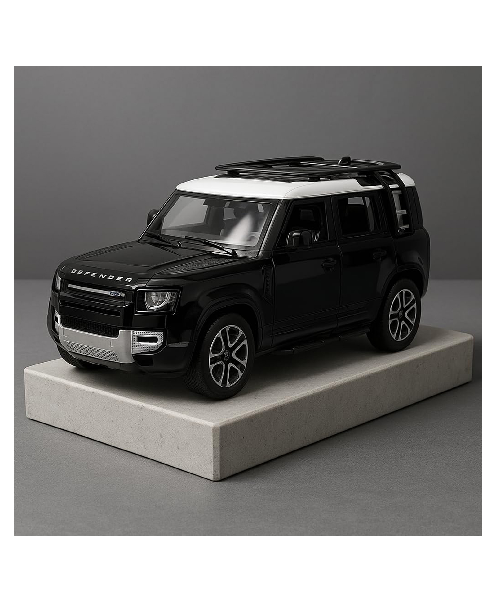 1:32 DEFENDER Diecast Metal Pullback Toy car with Openable Doors, lights And sound music [Colors as Per Stock]