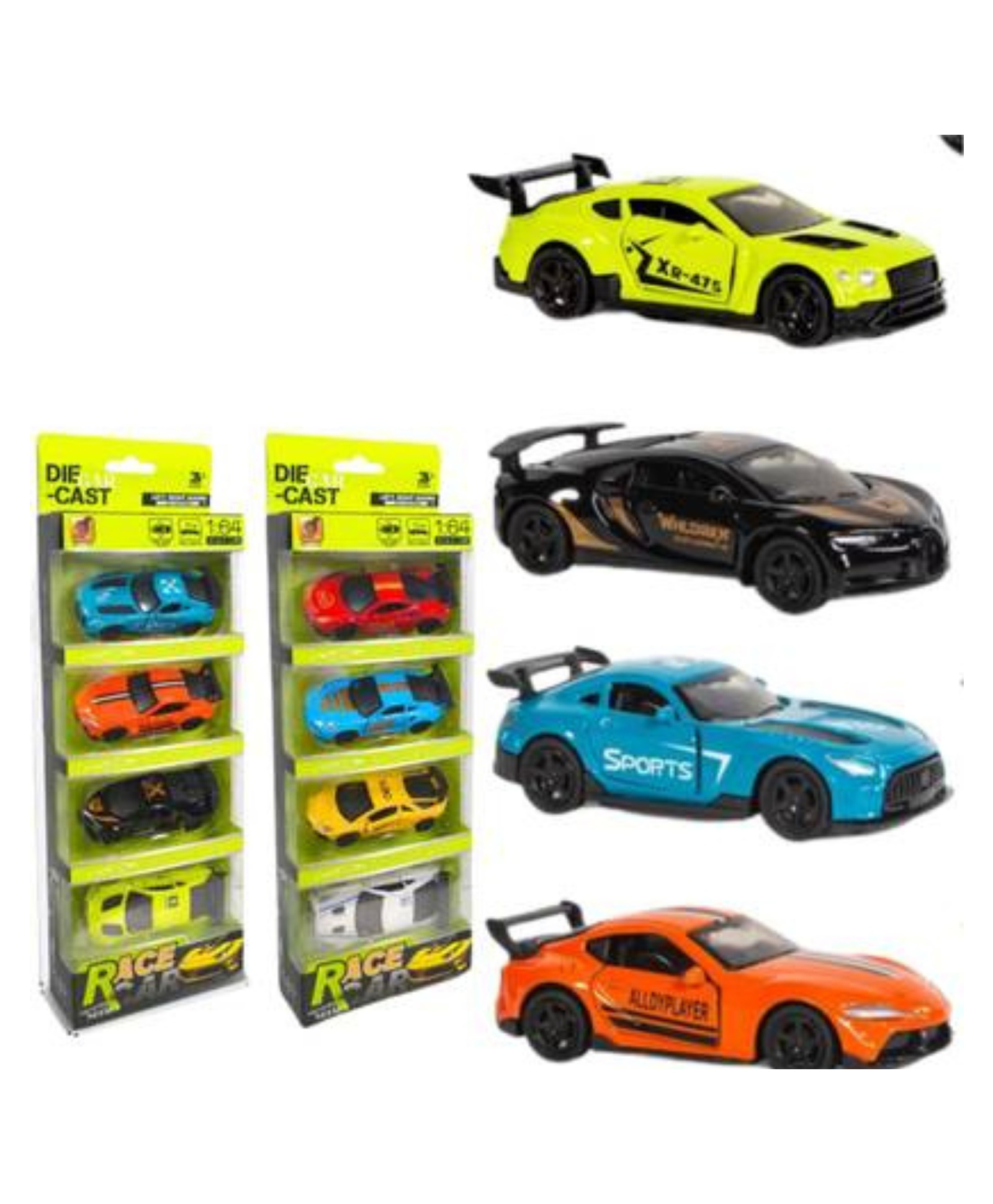 SVE Toy Cars 4-Pack, Set of 4 Die Cast CAR 1:64 Scale Vehicle-Styles May Vary-picture-14
