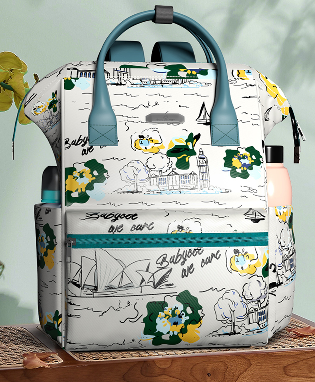 StarAndDaisy Baby Bag for Mothers with Insulated Compartment Diaper Bag for Travel & Multiple Pockets.-picture-22