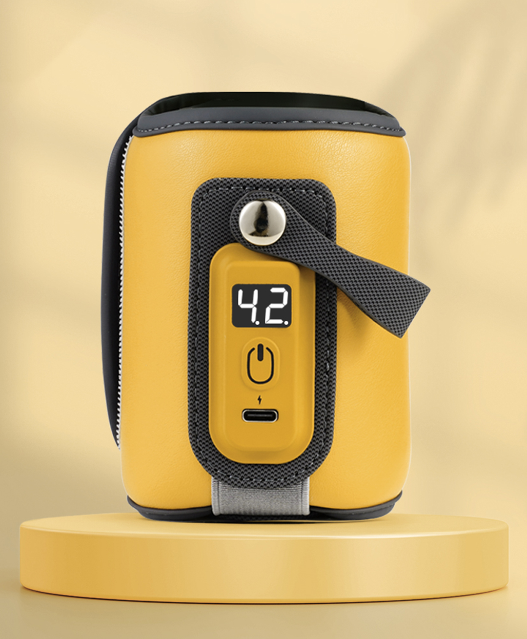 StarAndDaisy Baby Electric Bottle Warmer with Constant Temperature Technology Portable Insulated USB Baby Milk Bottle Warmer-Yellow