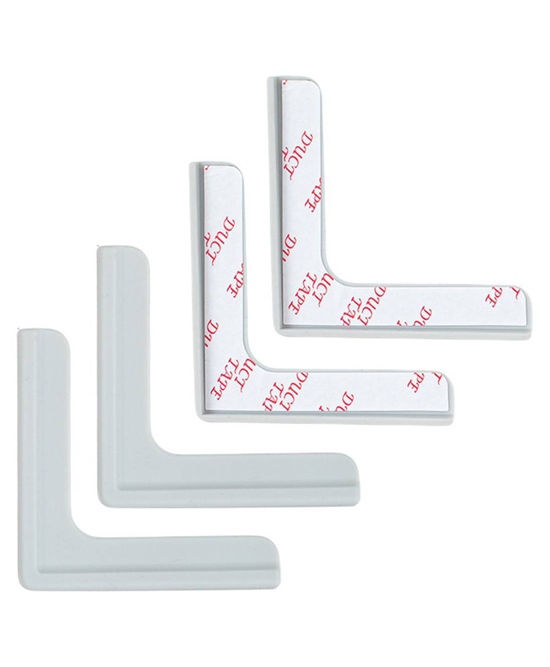 StarAndDaisy Baby Corner Protectors Soft Edge Corner Guards for Child Safety on Tables, Desks, and Cabinets L-Shaped Pack of 4, Grey-picture-11