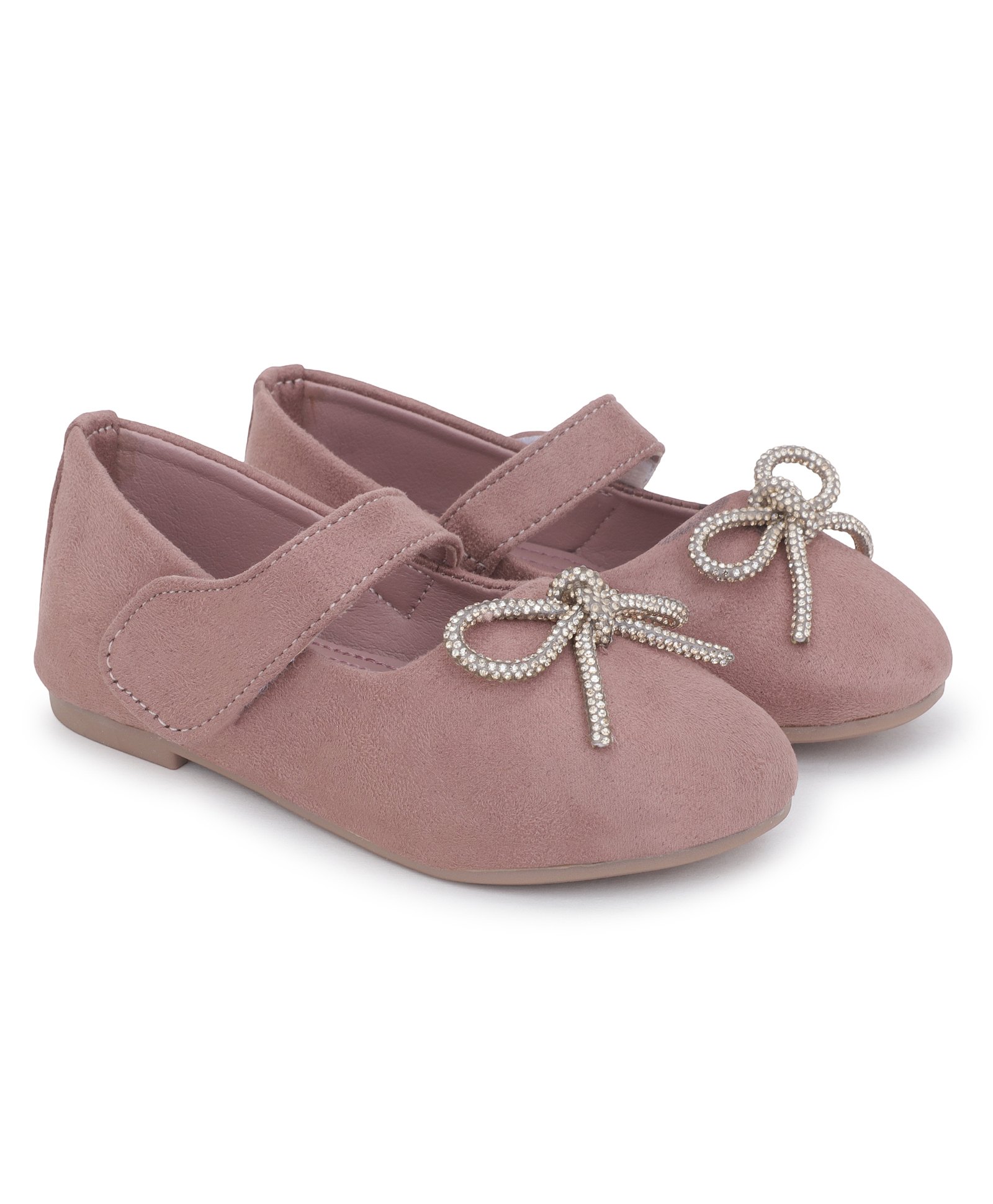 Superminis Bow Applique Detailed Ballerinas - Peach-picture-38
