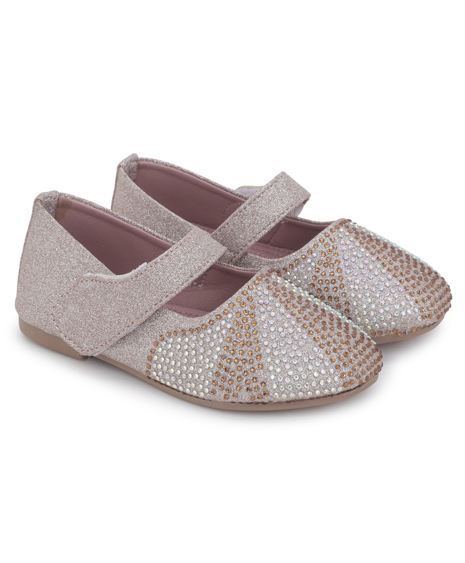 Superminis Stones Embellished Ballerinas - Rose Gold-image-31