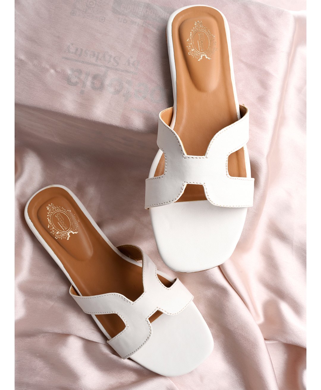 Shoetopia Colour Blocked Sandals - White-picture-28