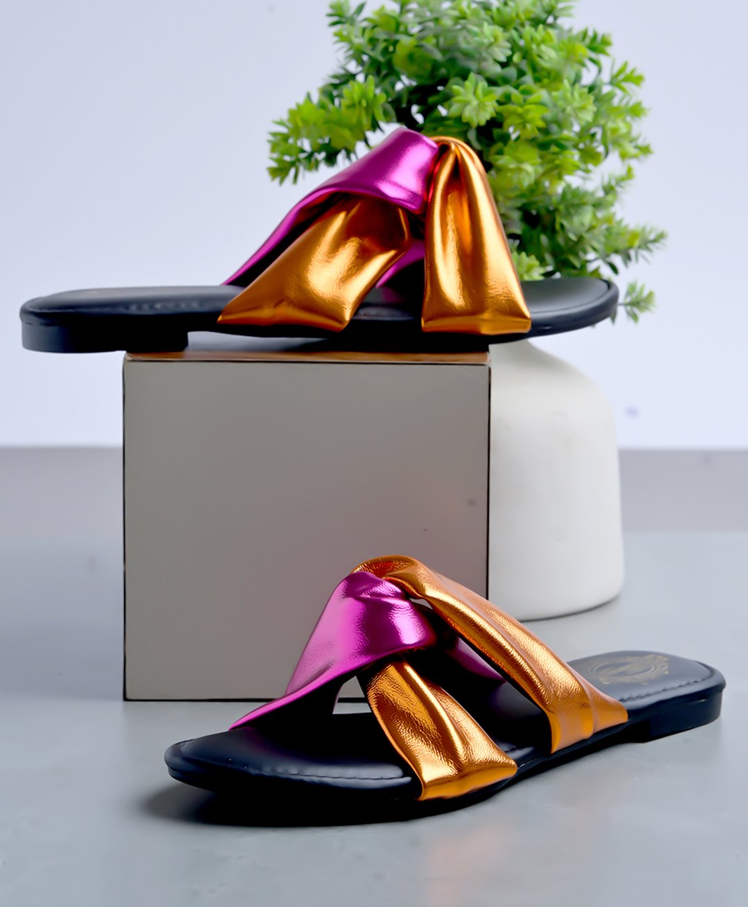 Shoetopia Colour Blocked Sandals - Multi Colour-picture-21