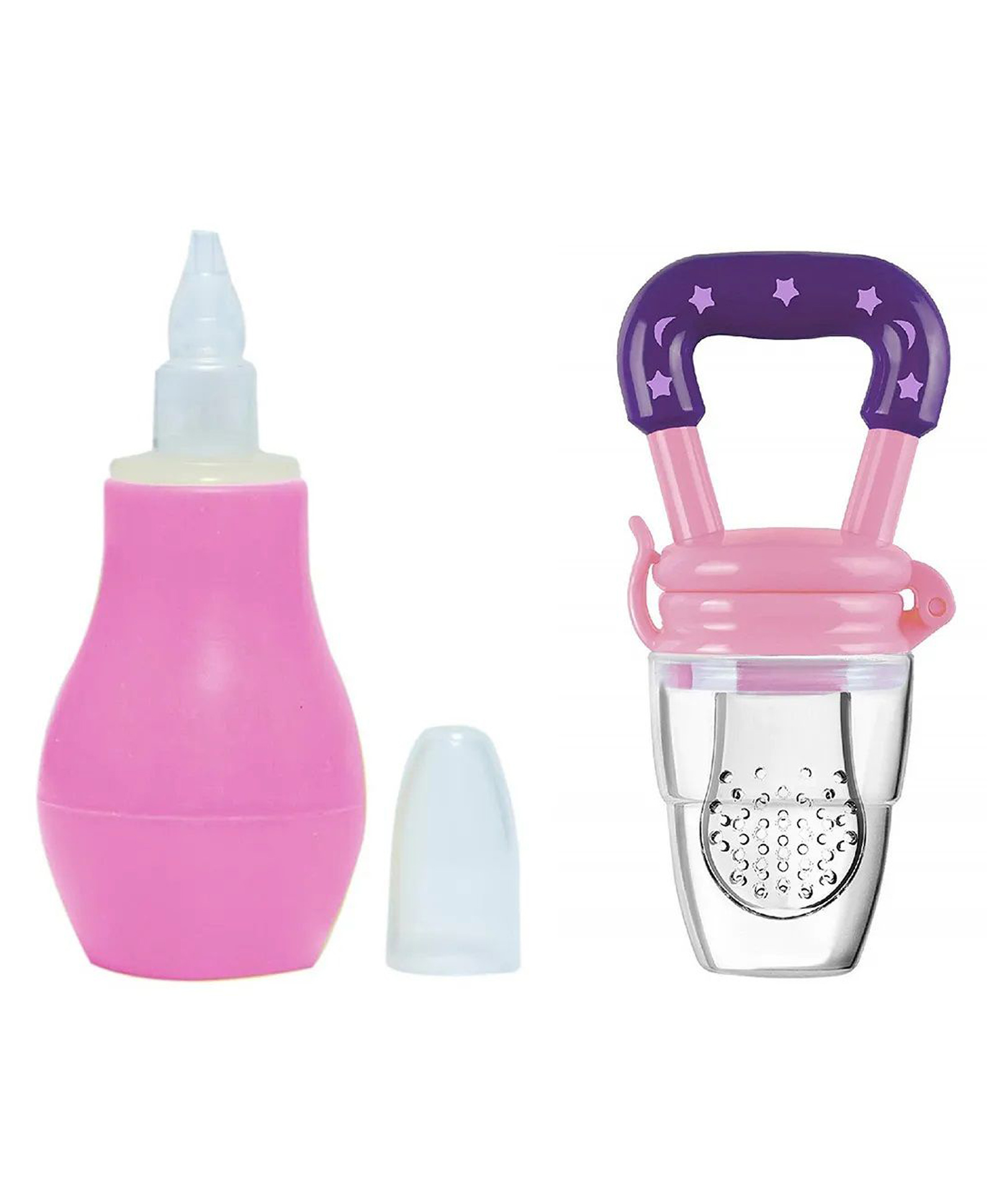NeonateCare Baby Silicone Nose Cleaner and Fruit Feeder Pack of 2 - (1 Pink Nose Cleaner , 1 Pink Fruit Feeder)-picture-22