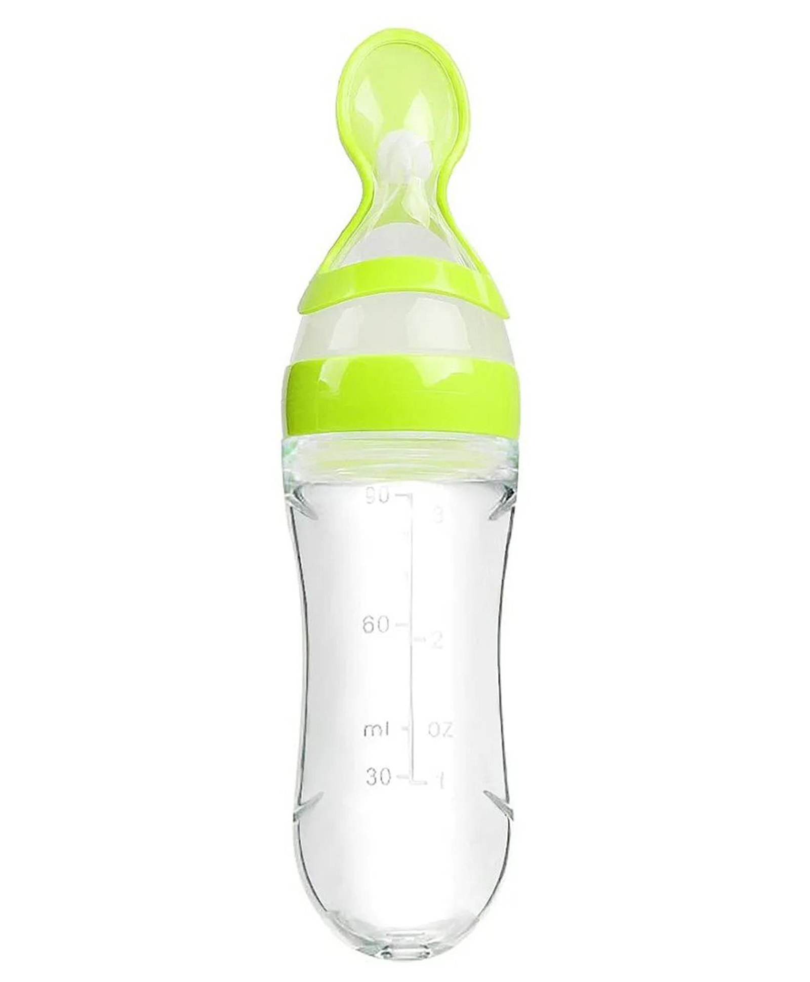NeonateCare Silicone Easy Squeezy Spoon Food Feeder for Babies- Green Spoon feeder-image-17