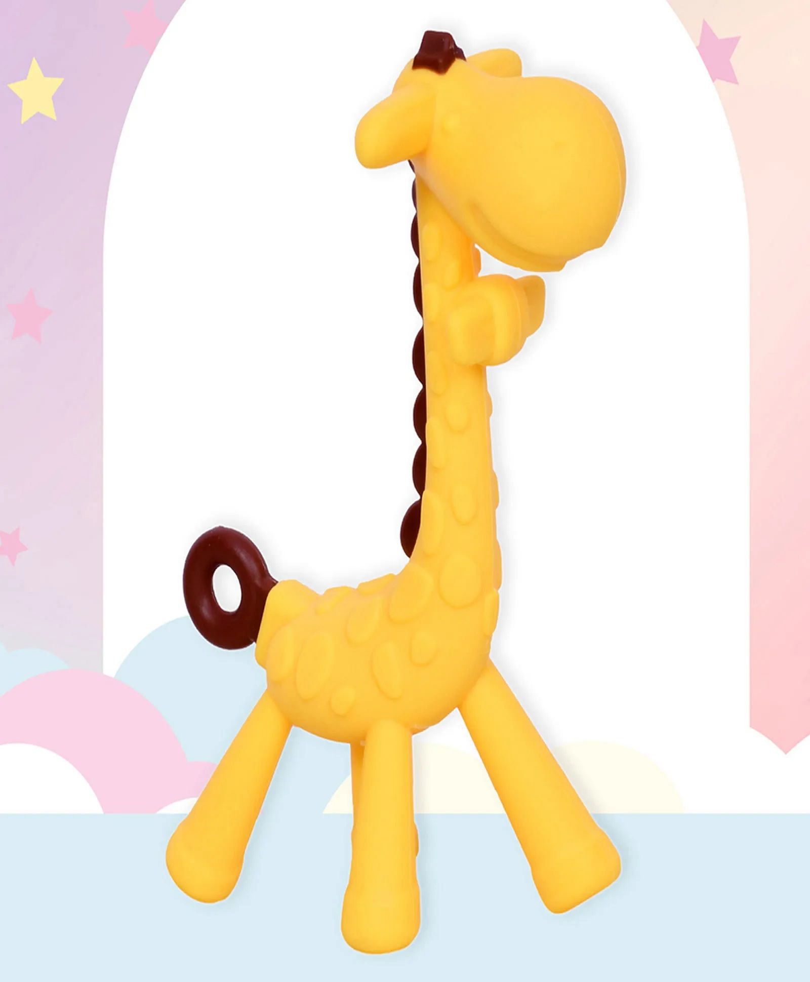 NeonateCare Baby Giraffe Shape Silicone Teether - Yellow-picture-41