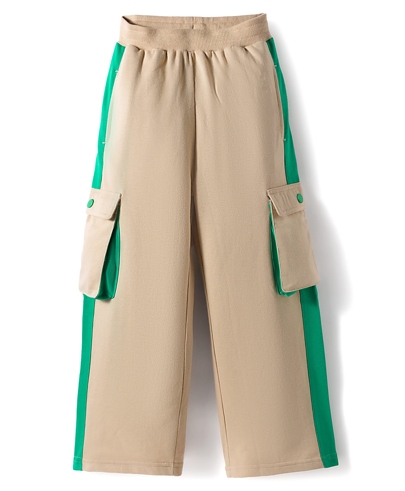 Pine Kids Cotton Knit Full Length Track Pant - Off White-picture-31