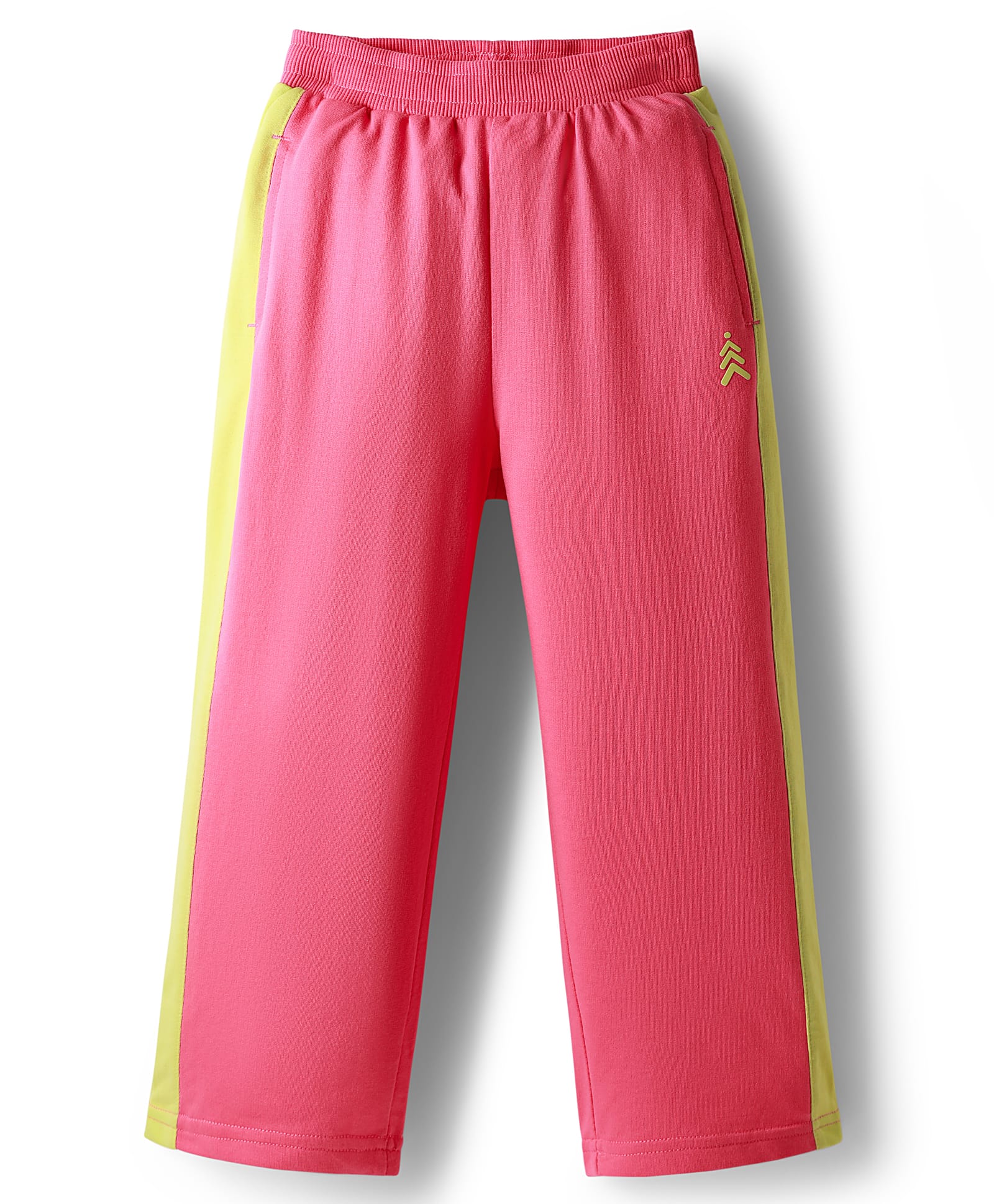 Pine Kids Cotton Knit Full Length Track Pant with Logo Print - Dark Pink-picture-15