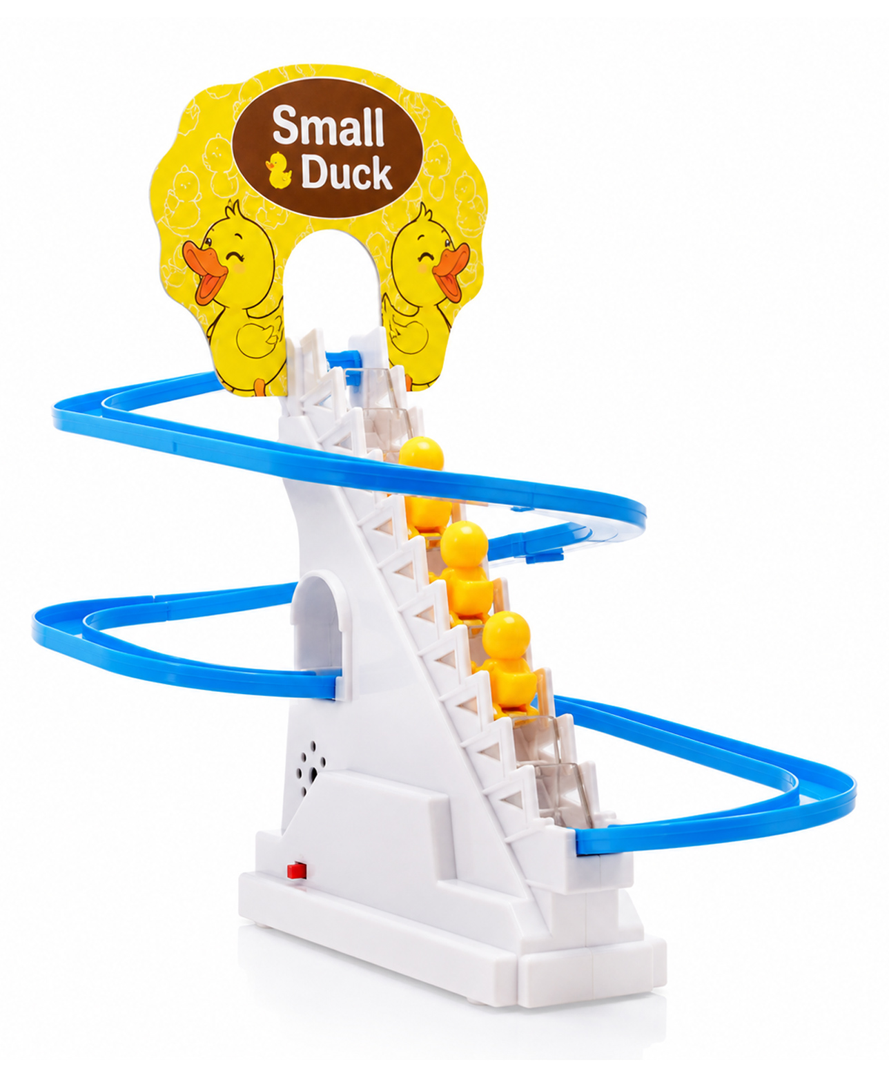 KiddyBuddy Musical Duck Track Slide and Climb Stairs Toys with 3 Duck Toy for Kids - Multicolor-image-5