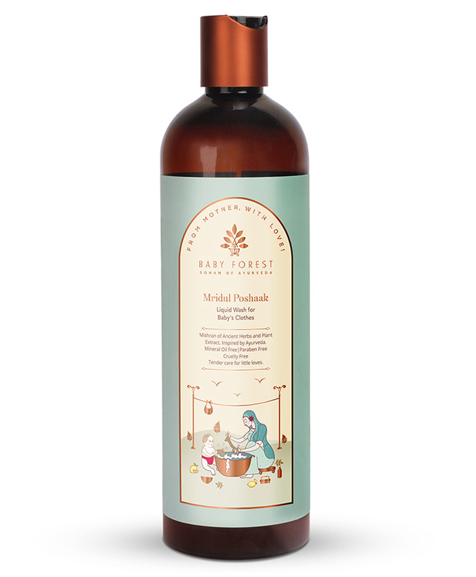 BABY FOREST Mridul Poshaak Liquid Wash for Baby Clothes- 500 ml-image-34