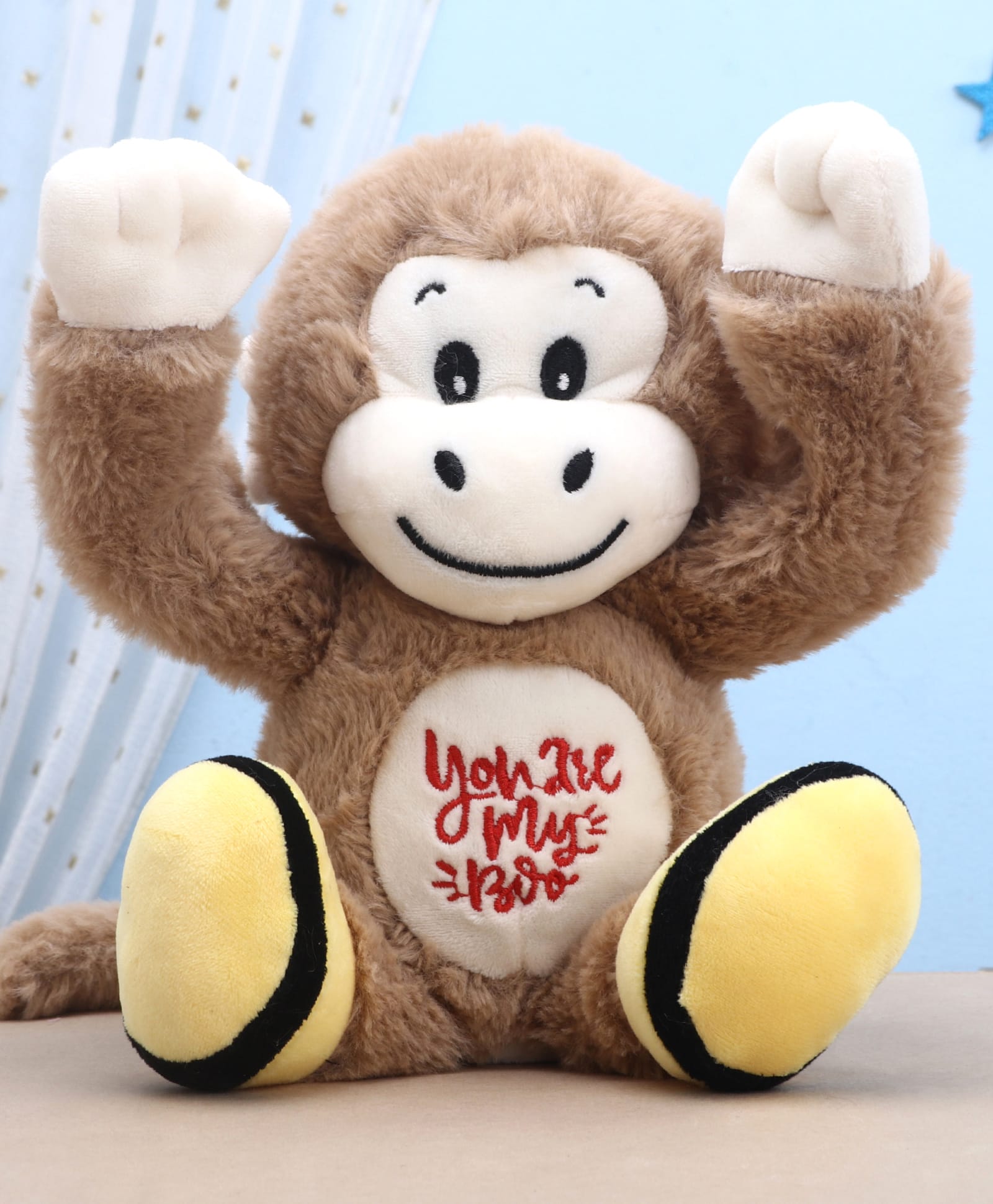AAROHI TOYS Peek a Boo Monkey Soft Toy (Color May Vary) - Height 23 cm-image-19