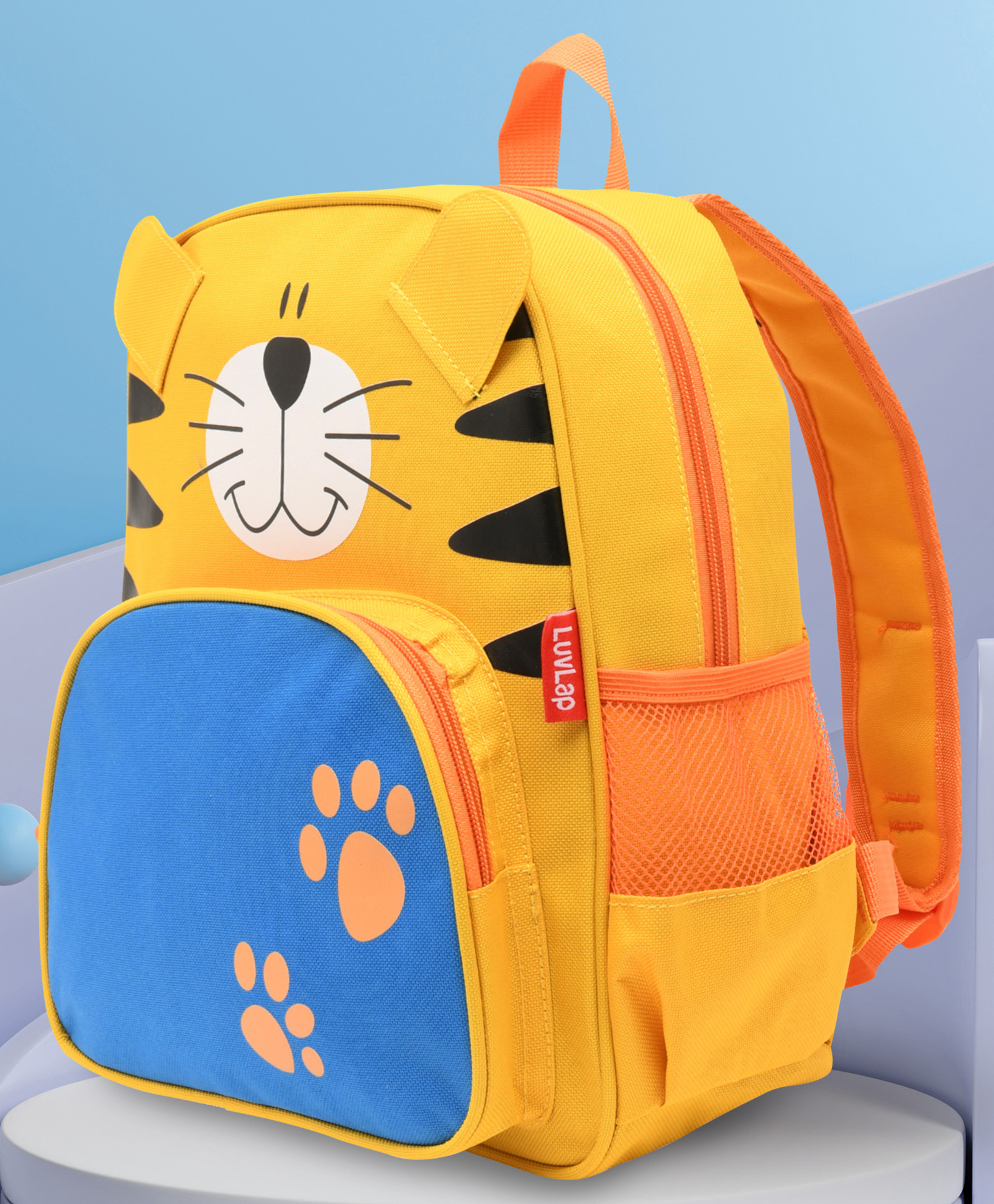 luvlap Luv Lap Backpack With Tiger Print Orange - Height 12.2 Inches-picture-42