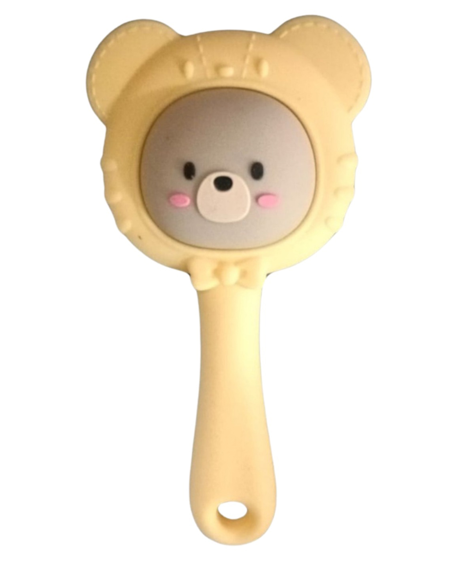 The little lookers Baby Silicone Teether Cum Rattle Safe, Soothing & Fun For Teething Infants - Yellow-image-37