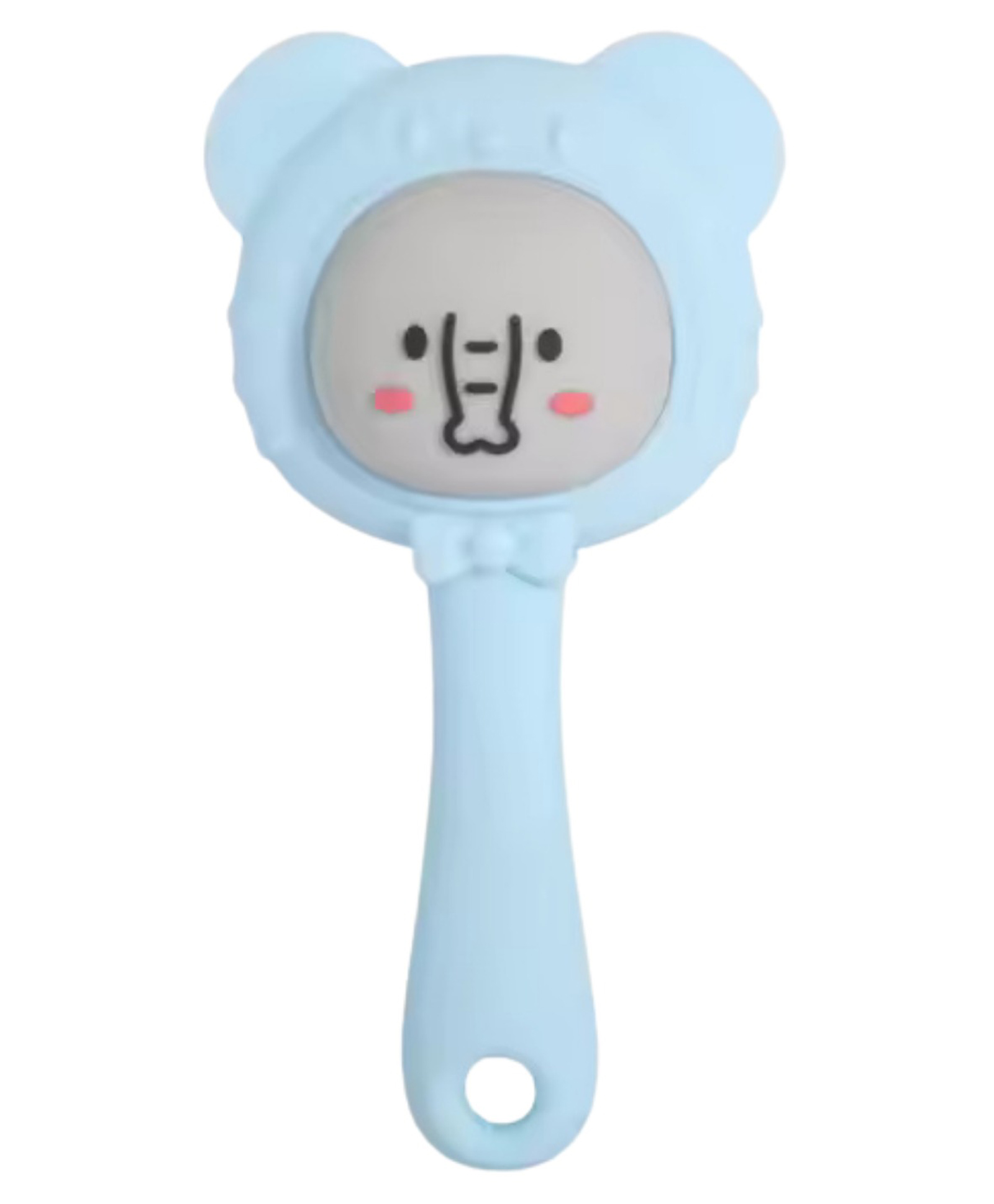 The little lookers Baby Silicone Teether Cum Rattle Safe, Soothing & Fun For Teething Infants - Blue-picture-20