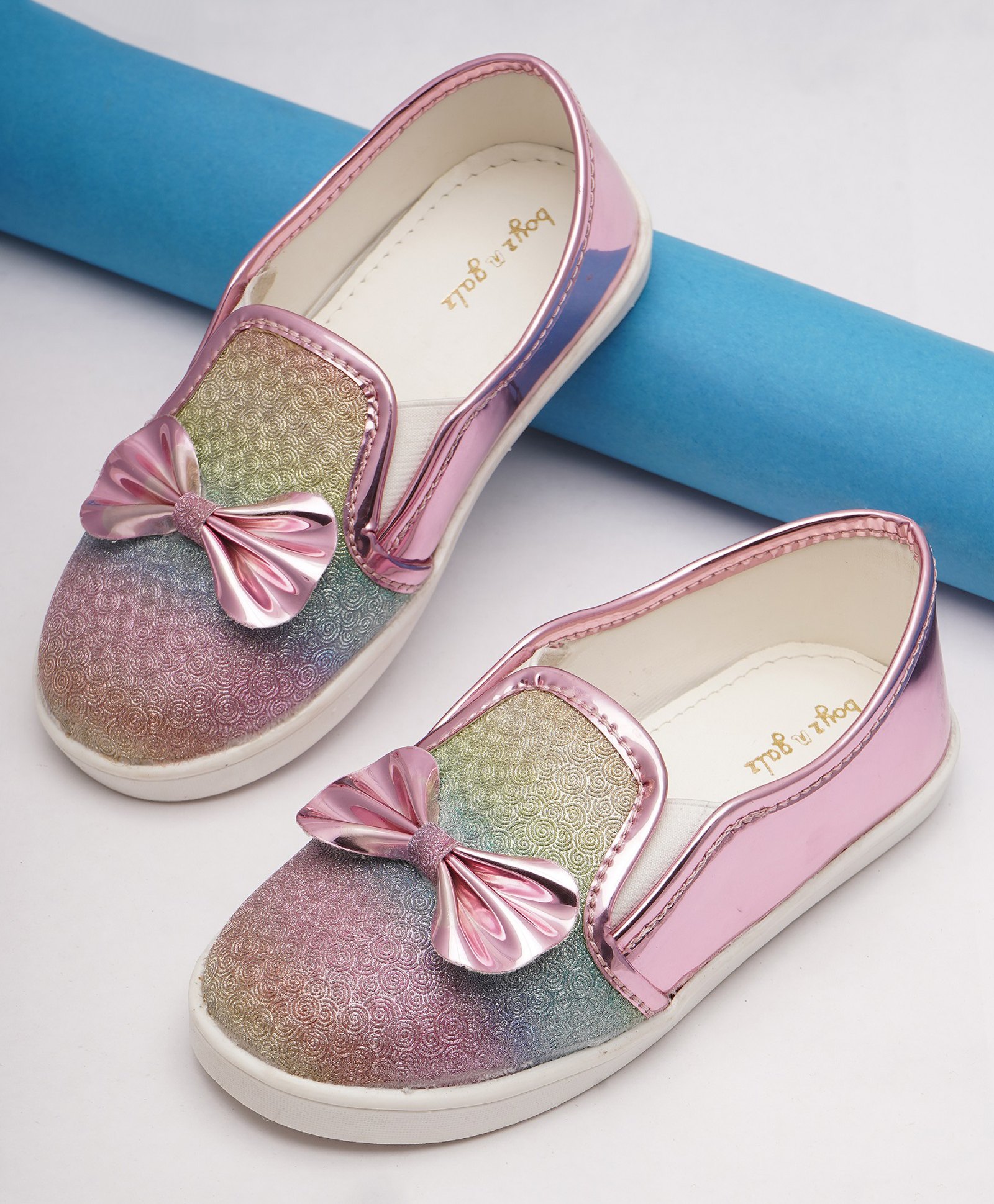 boyz n galz Bow Applique Detailed Shoes - Multi Colour-image-21