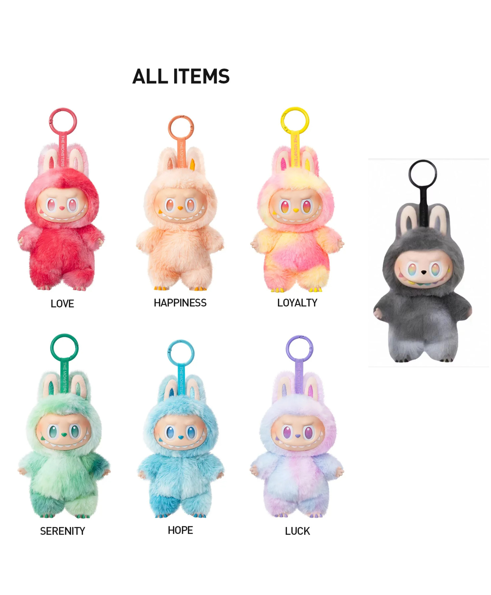 YAMAMA Cute Labubu Energy Monster Style Vinyl Plush Keychain Mystery Box Collectible Toy for Kids & Adults 17 cm (Pack of 1 - Color and Design May Vary)-image-17