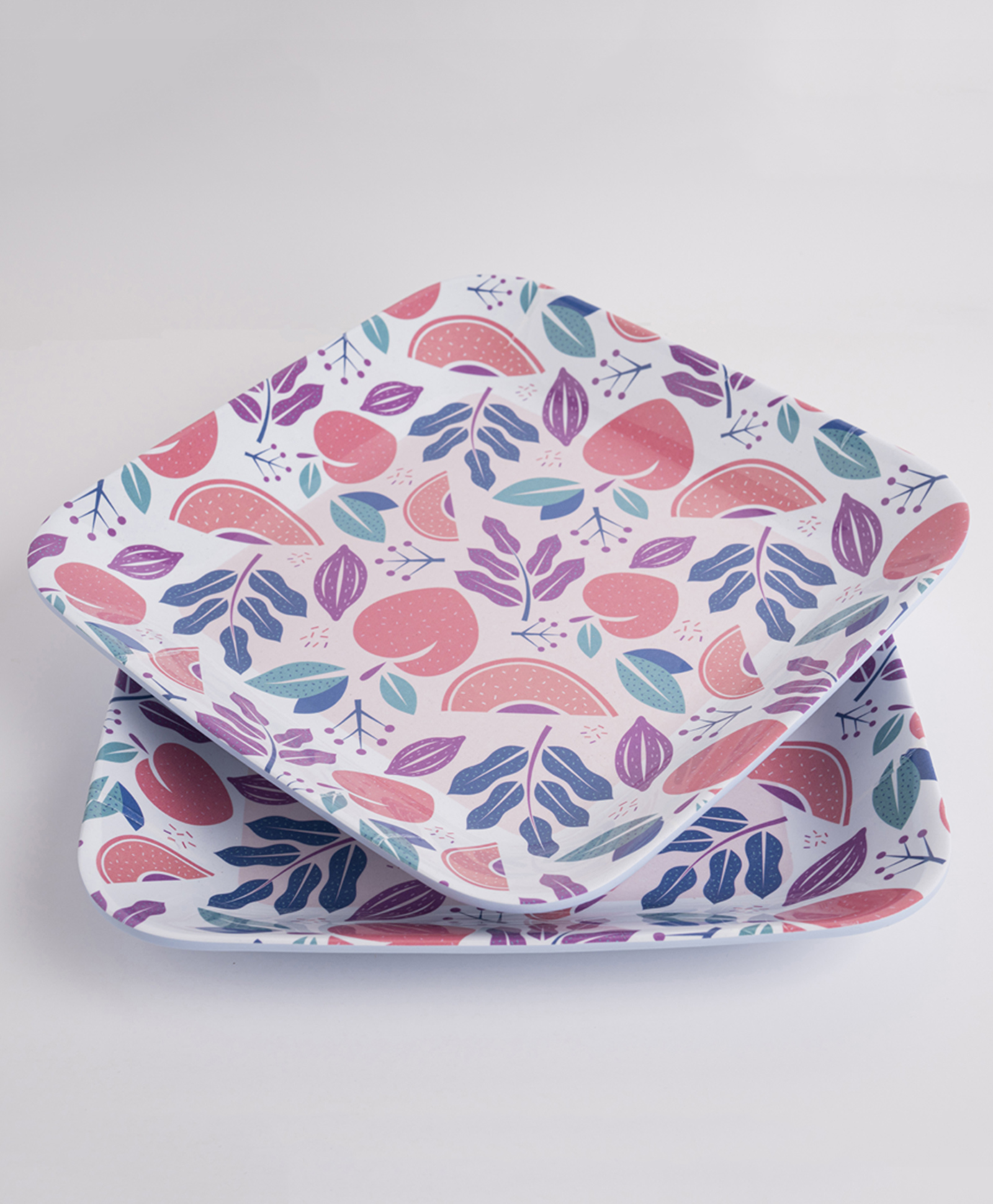 Superware Melamine Kids Snack Plate 5.5" Peach II-Blue (Set Of 2)-image-42