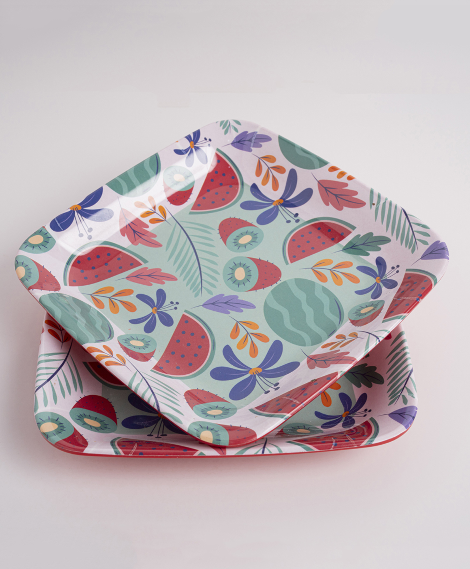 Superware Melamine Kids Snack Plate 5.5"Kiwi -Red (Set Of 2)-picture-12