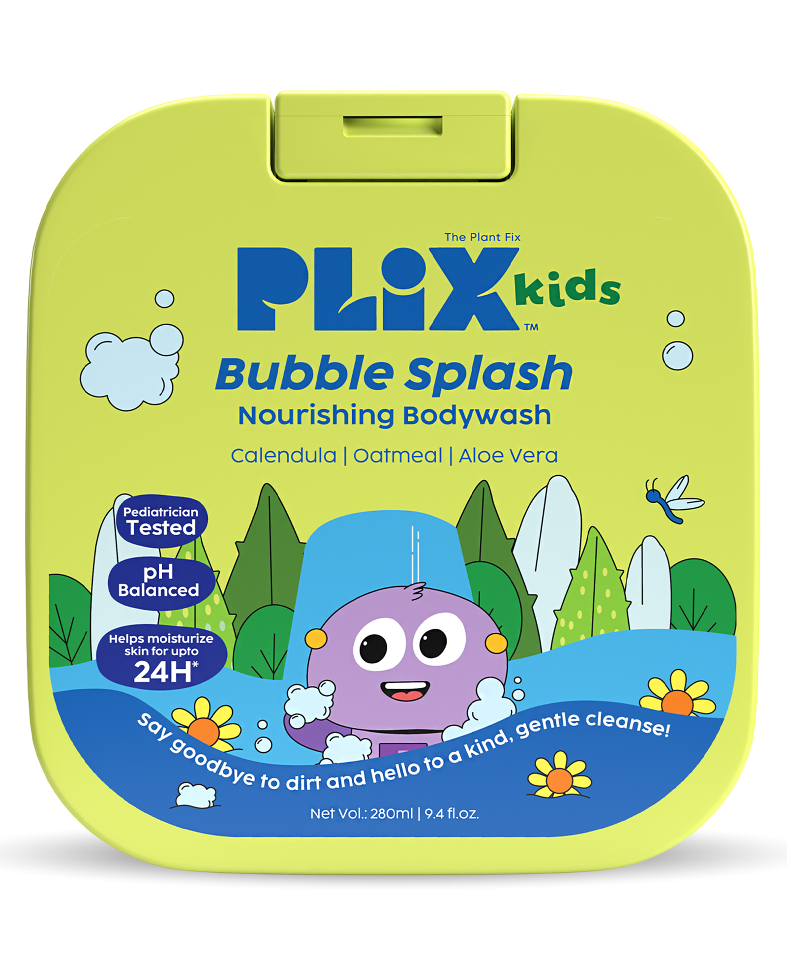 Plix Kids Bubble Splash Nourishing Body Wash | Gentle cleansing| 24-hour hydration| Sulfate-free| 280ml-picture-5