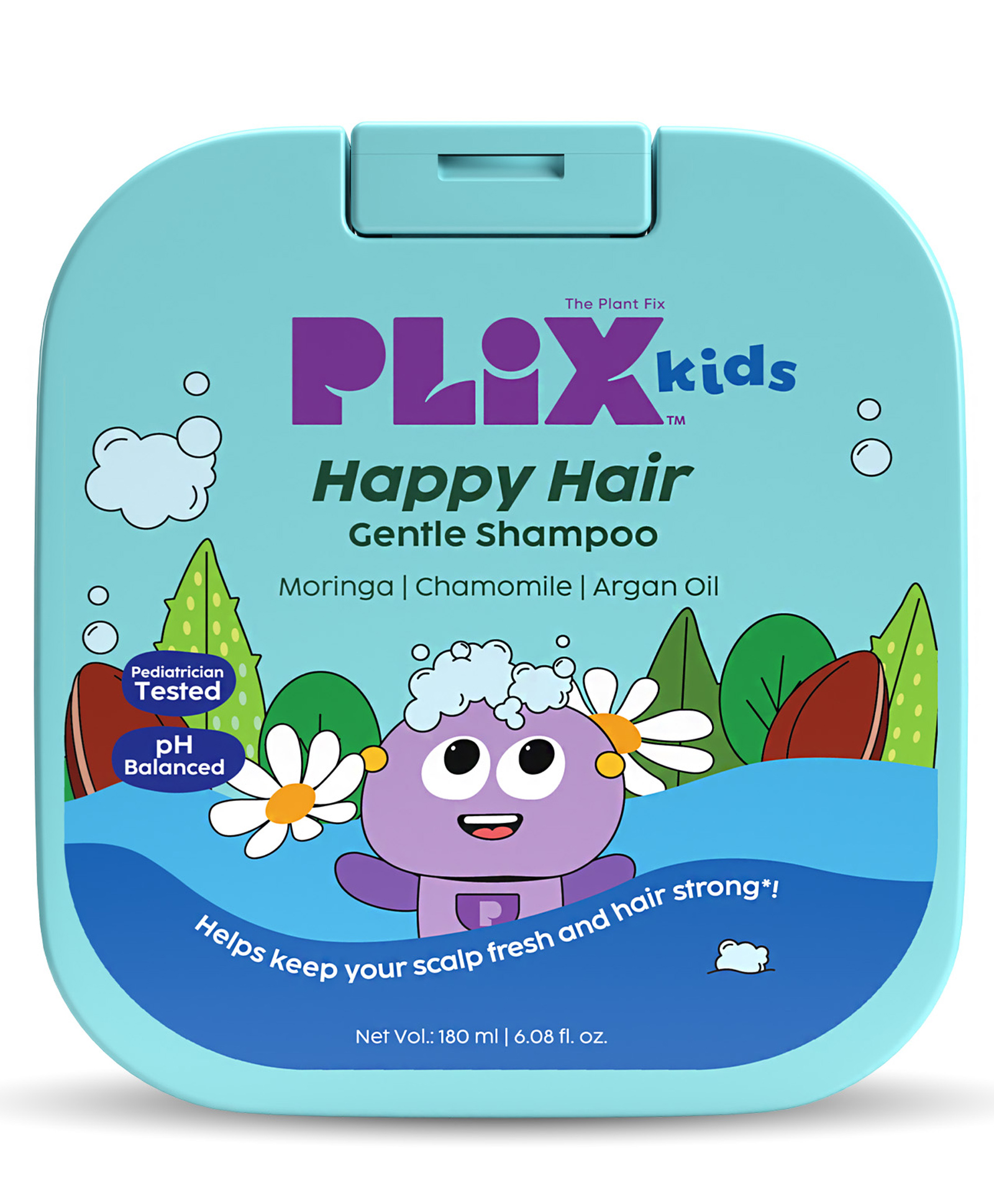 PLIX Happy Hair Gentle Shampoo for gentle cleansing | Nourished & soft hair | daily use | for 2 years & above kids-180 ml-picture-28