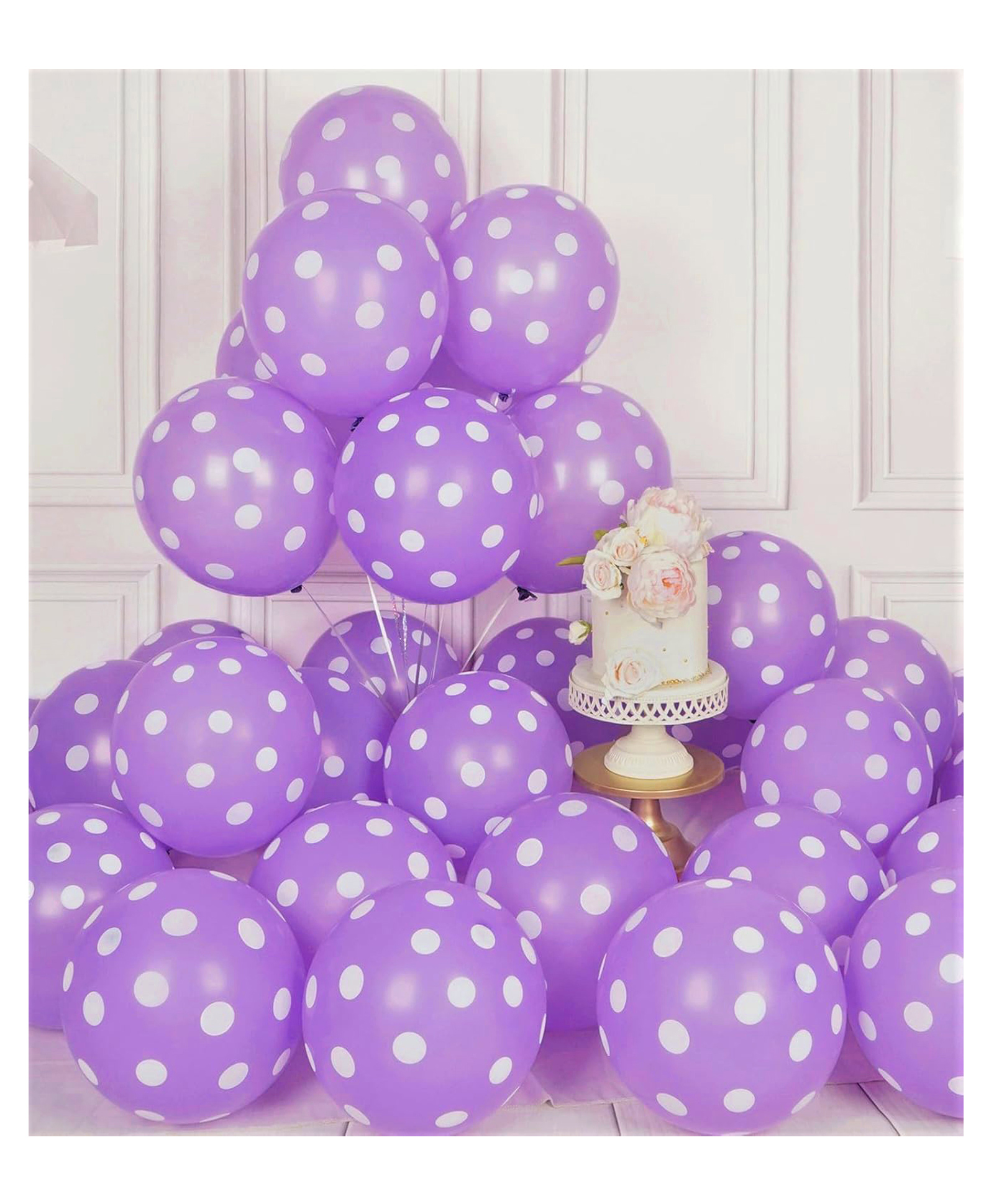 Funcart Purple Polka Dot Balloons - Pack of 25-image-39