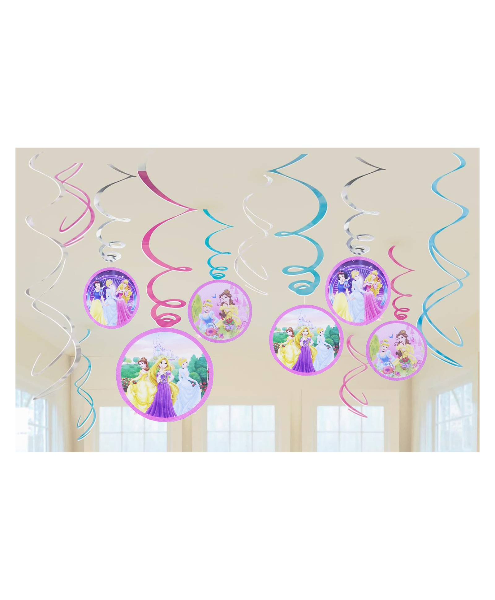 Funcart Princess Themed Swirl Decoration Multicolor - Pack of 6-picture-31